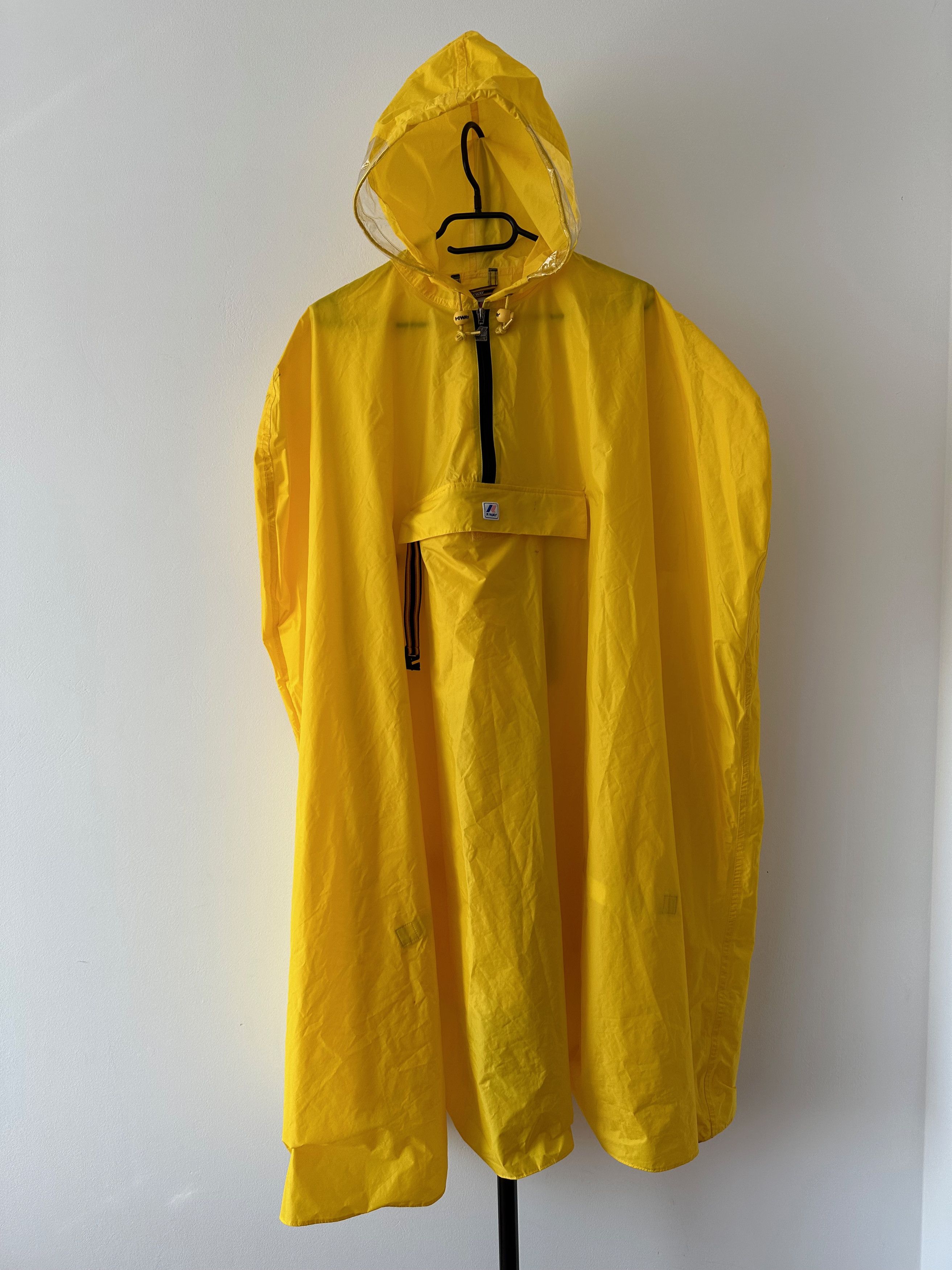 K-Way K-WAY Plus Windproof Poncho Anorak Cape Rain Coat Hooded Size US L / EU 52-54 / 3 - 1 Thumbnail