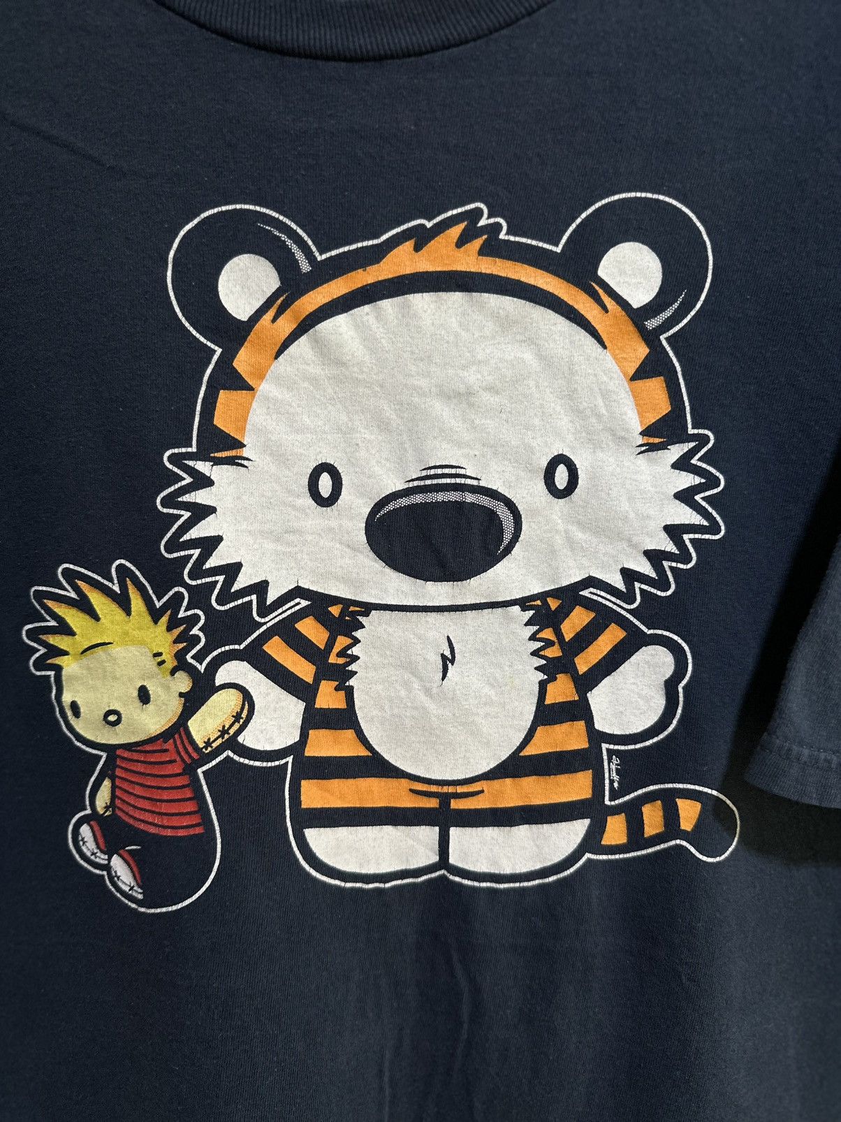 Cartoon Network Vintage Calvin And Hobbes Faded Tee Size US XL / EU 56 / 4 - 2 Thumbnail
