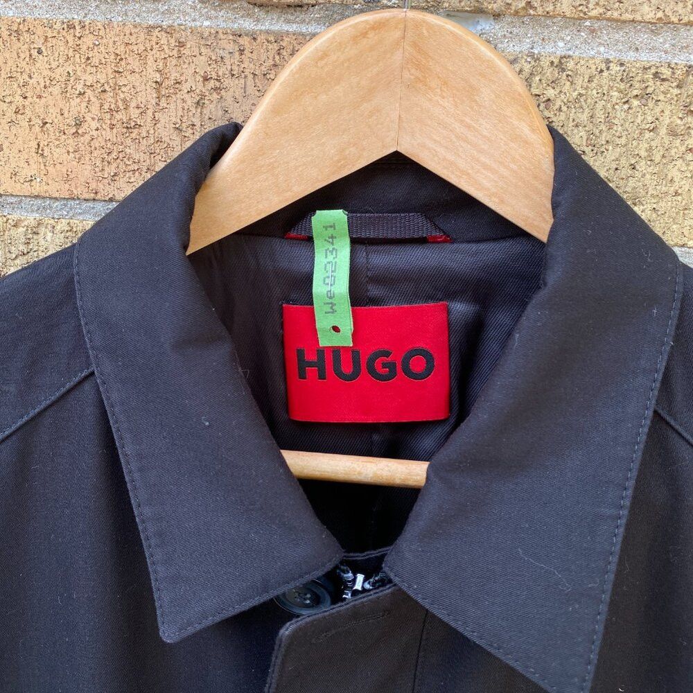 Hugo × Hugo Boss Hugo Boss HUGO Collection Trench Coat Mens Black Large Size US L / EU 52-54 / 3 - 7 Thumbnail