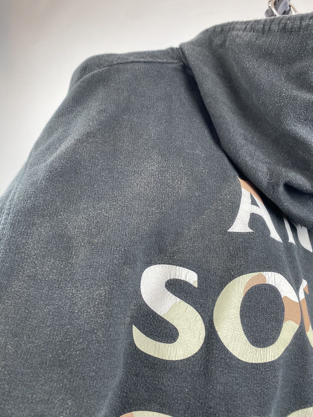 Anti Social Social Club Assc Anti Social Club Black sun faded hoodie camo logo Size US M / EU 48-50 / 2 - 19 Thumbnail