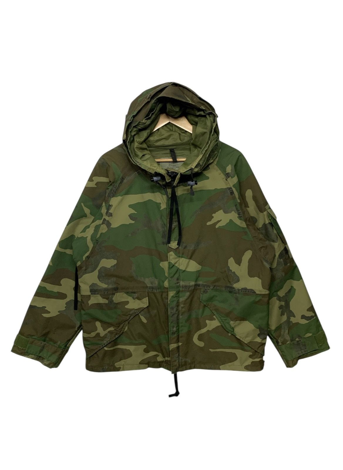 Vintage Rare Vintage 80's Army Zipper Down Jacket Size US M / EU 48-50 / 2 - 1 Thumbnail