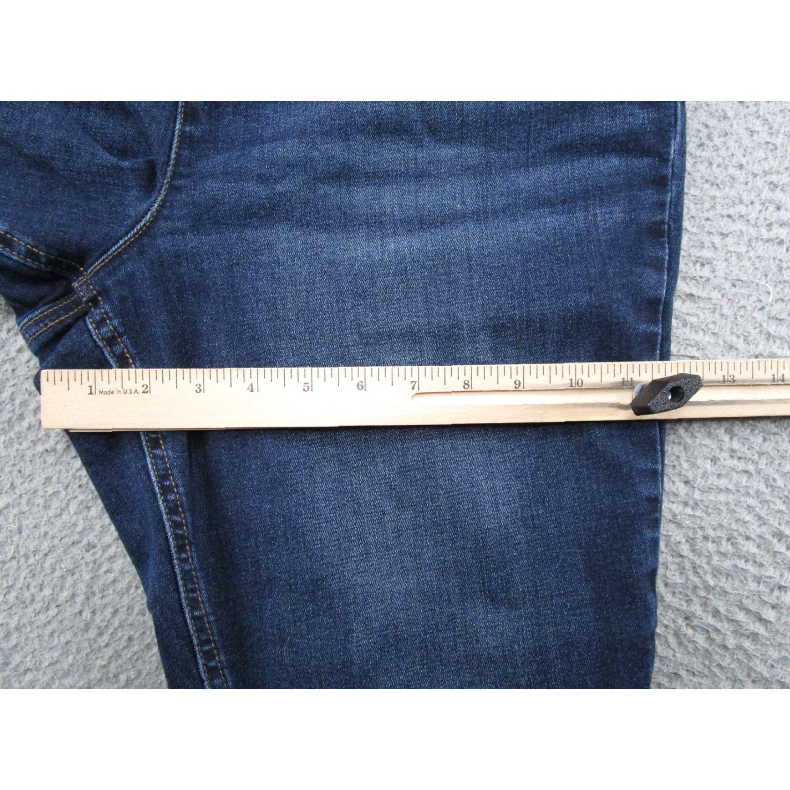 Vintage Maurices Blue Stretch Denim Elastic Waist Jegging Jeans Skinny Size XL Reg Womens Size 40" / US 18 - 7 Thumbnail
