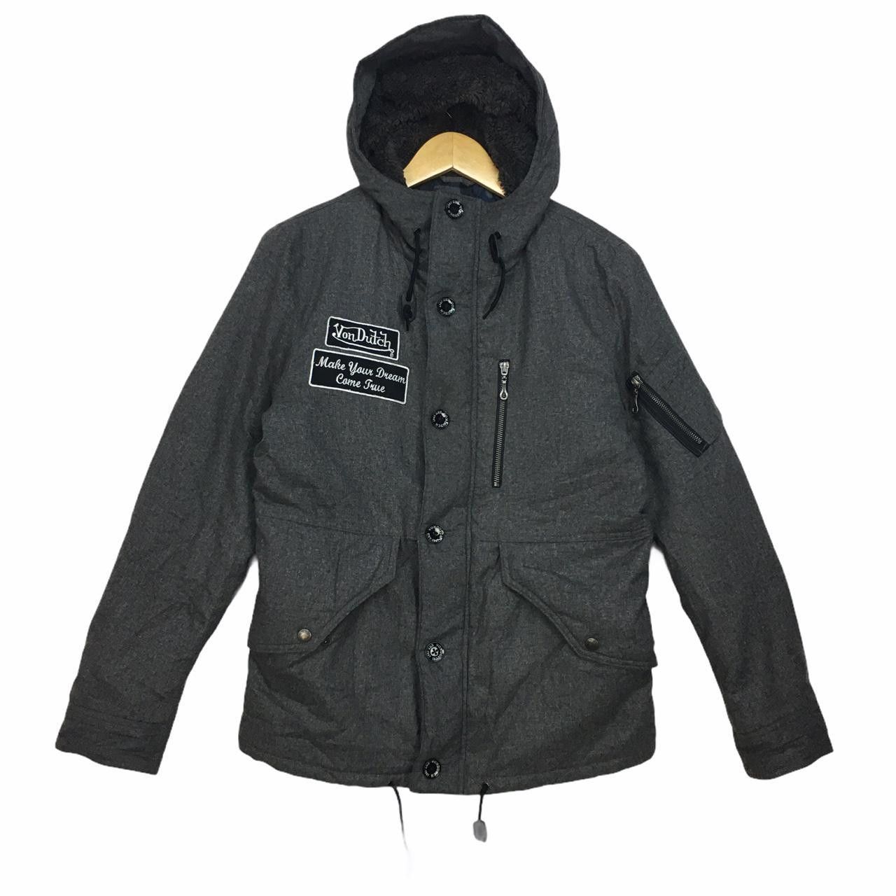 Von Dutch Vtg VON DUTCH Zip Up Button Hoodie Jacket Spell Out Size US L / EU 52-54 / 3 - 1 Thumbnail
