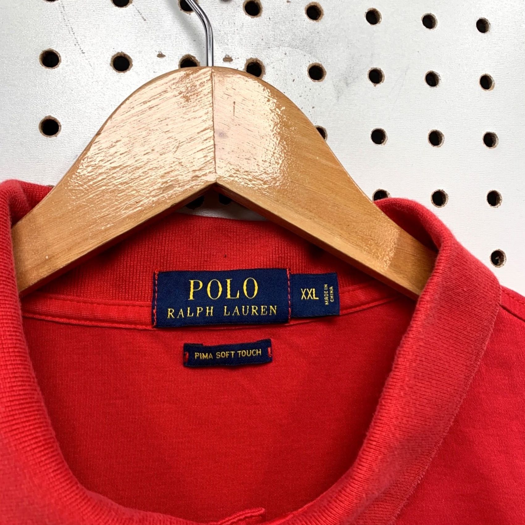 Polo Ralph Lauren Polo Ralph Lauren Collared Shirt Mens 2XL Red Pima Soft Cotton Preppy 25x28.5 Size US XXL / EU 58 / 5 - 3 Thumbnail
