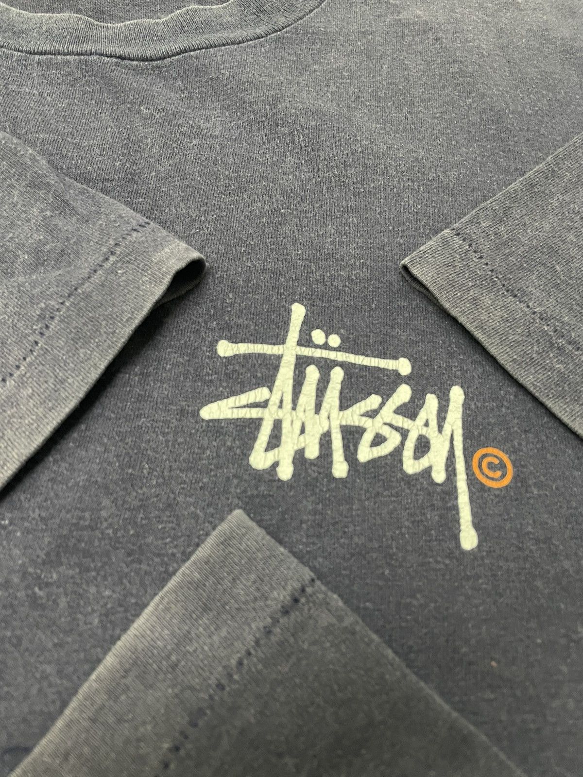 Stussy Vintage STUSSY Distressed Colour Tshirt Size US XL / EU 56 / 4 - 7 Thumbnail