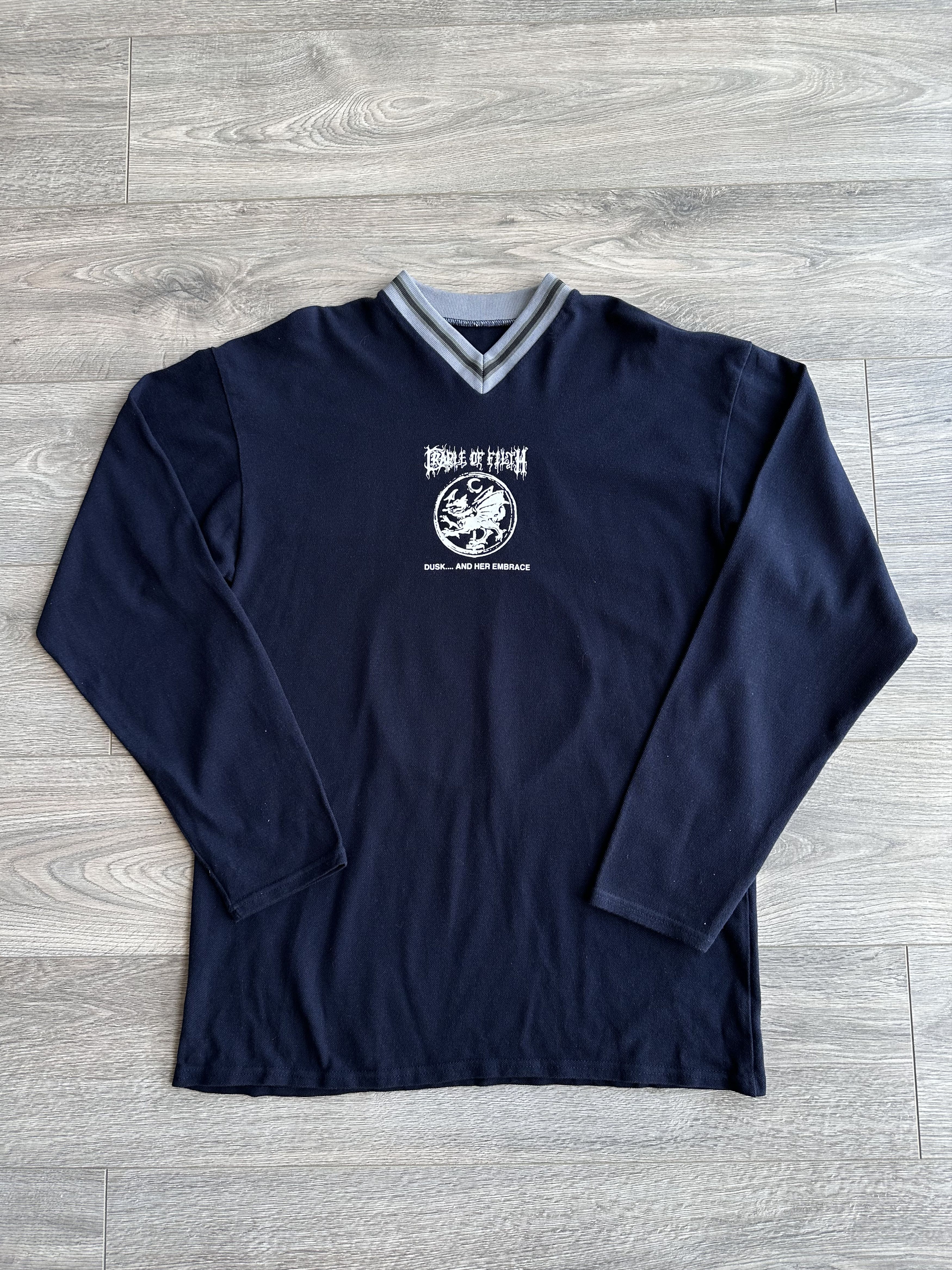 Band Tees × Vintage Cradle of Filth Dusk and Her Embrace Vintage Long Sleeve Size US XL / EU 56 / 4 - 2 Thumbnail