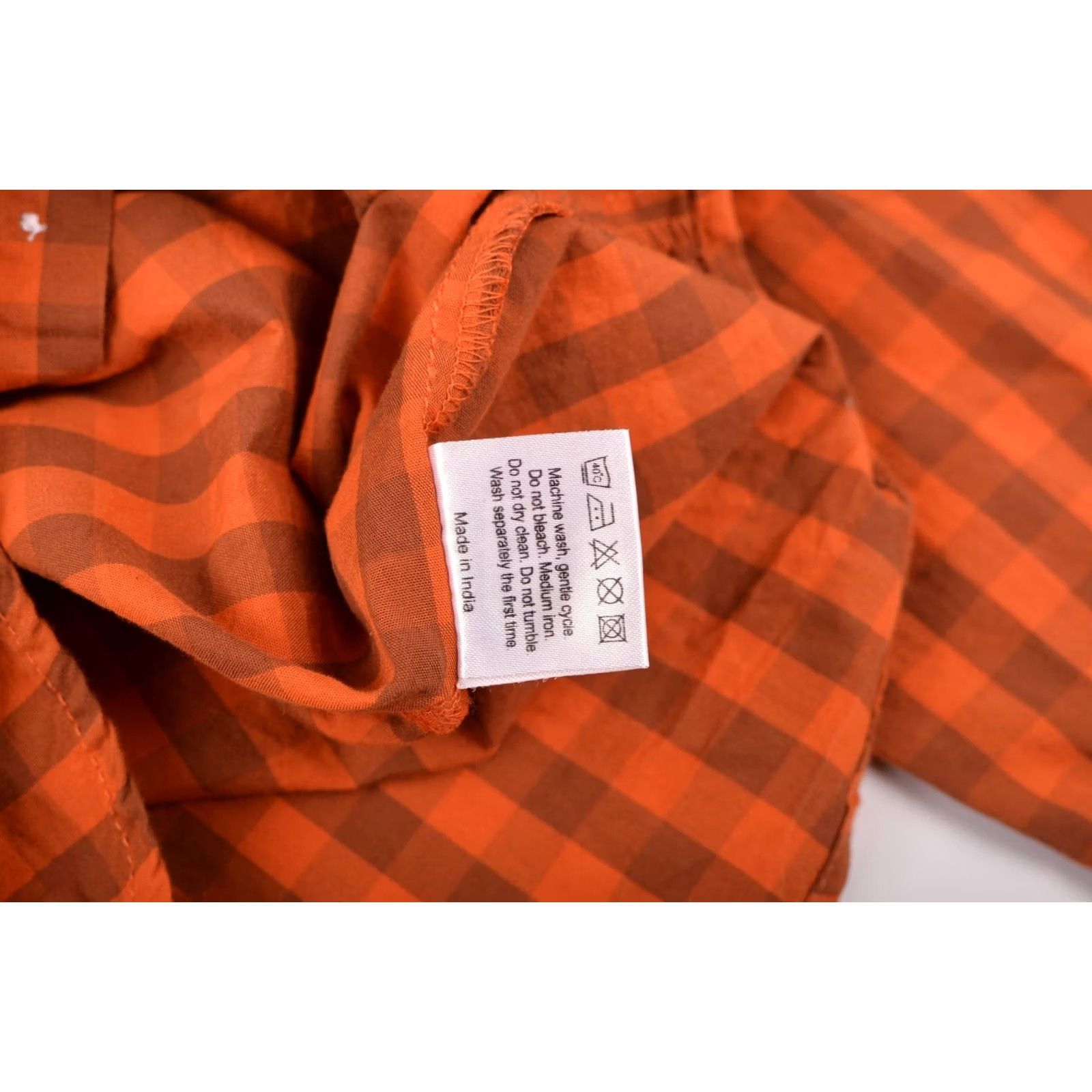 Vintage KTM Bike Industries Factory Team Orange Check Button Shirt Racing Size S Mens Size US S / EU 44-46 / 1 - 5 Thumbnail