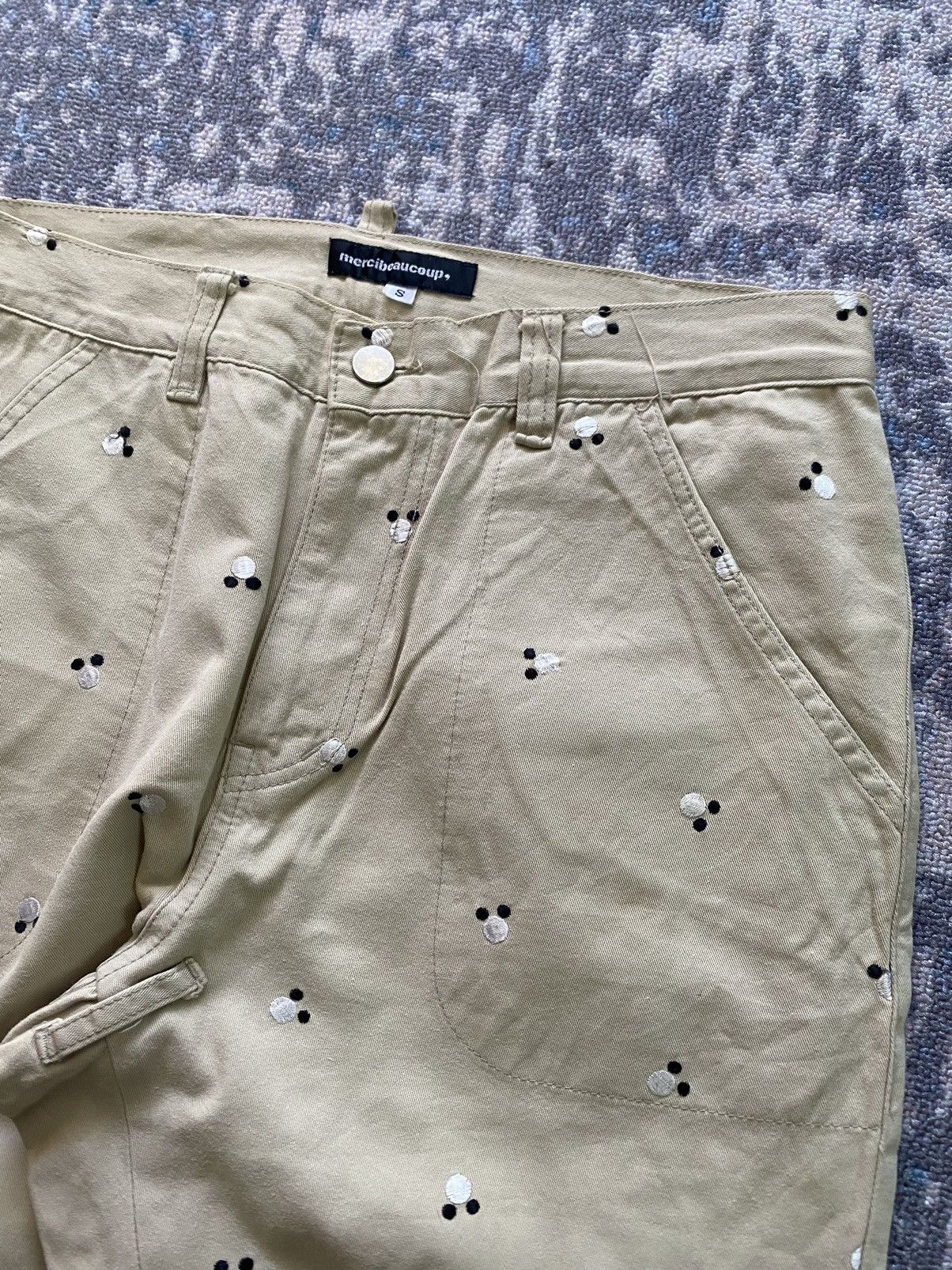 Issey Miyake × Japanese Brand × mercibeaucoup Japanes mercibeaucoup issey miyake Emboidery Casual Pants Size US 30 / EU 46 - 4 Thumbnail
