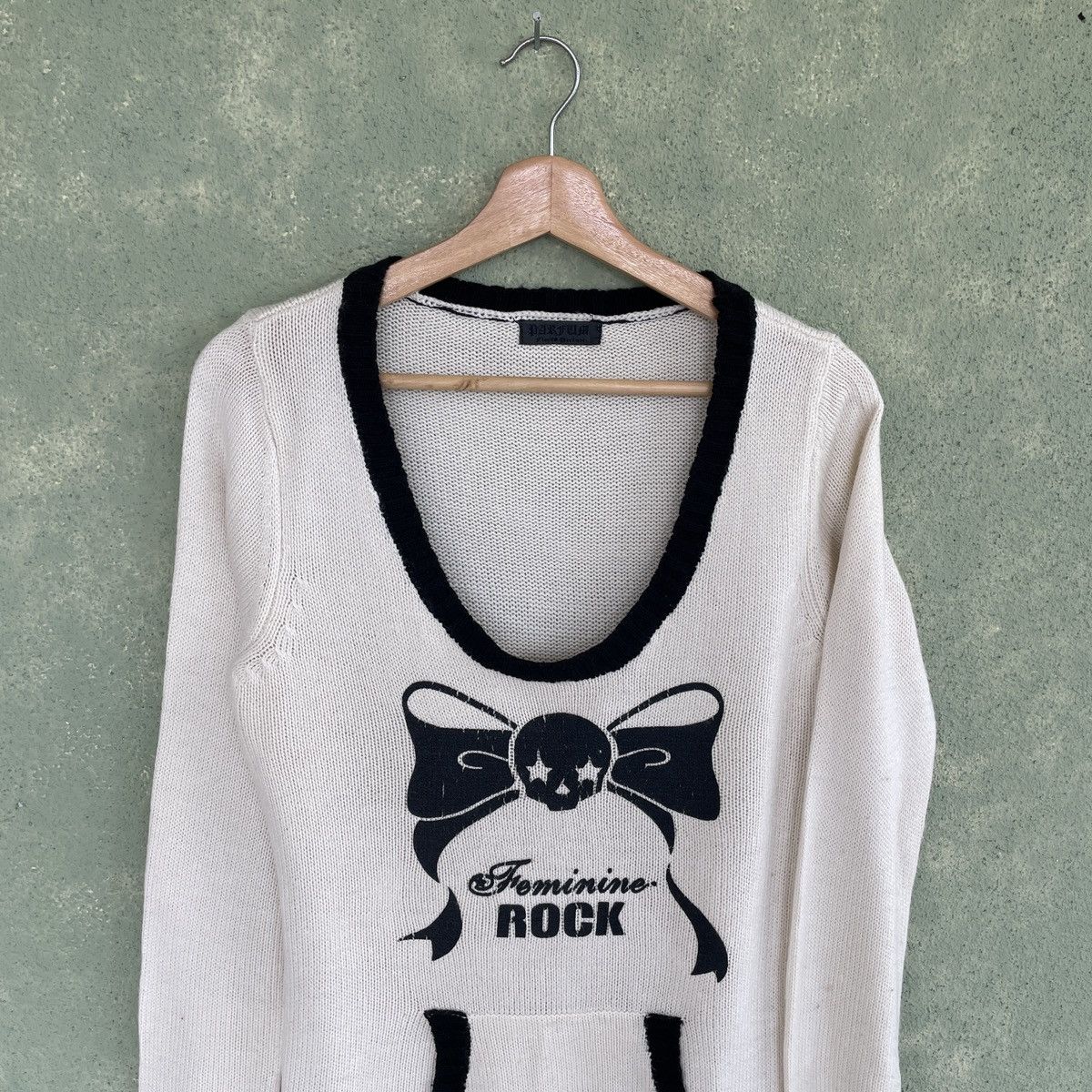 Homespun Knitwear Vintage Japanese Feminine Rock Skulls Knitwear Sweater Women Size M / US 6-8 / IT 42-44 - 3 Thumbnail