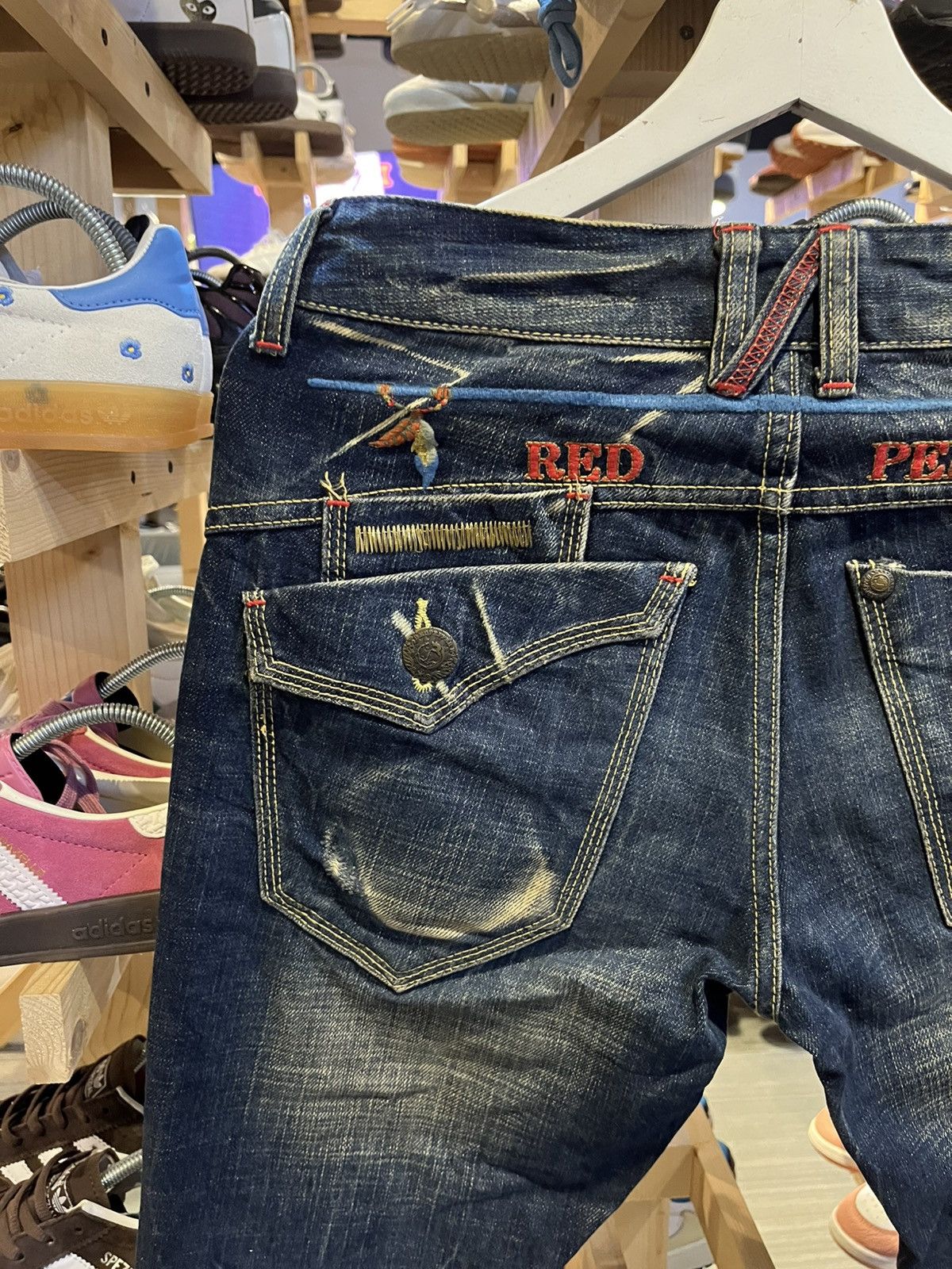 If Six Was Nine × Le Grande Bleu (L.G.B.) Red Pepper Gold Label Jeans Size US 32 / EU 48 - 3 Thumbnail