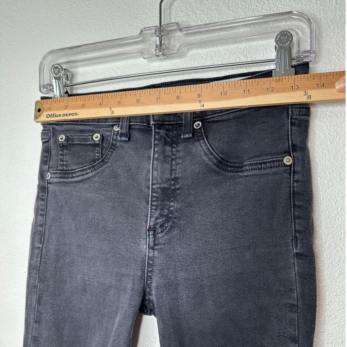 Rag & Bone Rag & Bone Dark Gray High Rise Ankle Skinny Jeans 26 Size 26" / US 2 / IT 38 - 13 Thumbnail