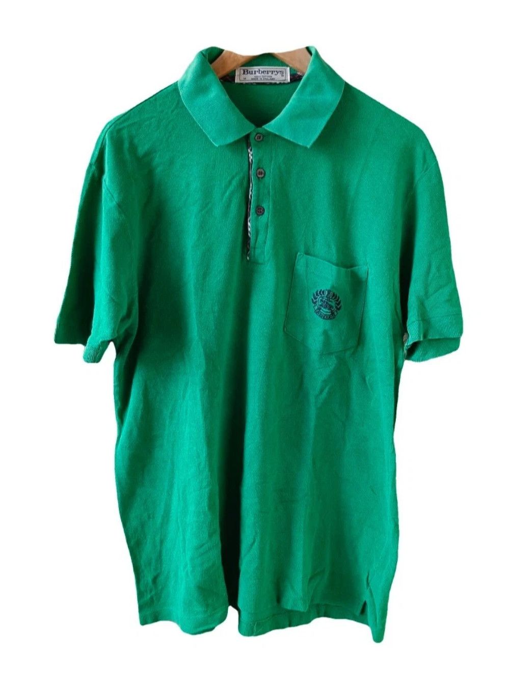 Burberry × Vintage Vintage Burberrys Polos Shirt Size M Made in England Size US M / EU 48-50 / 2 - 1 Thumbnail