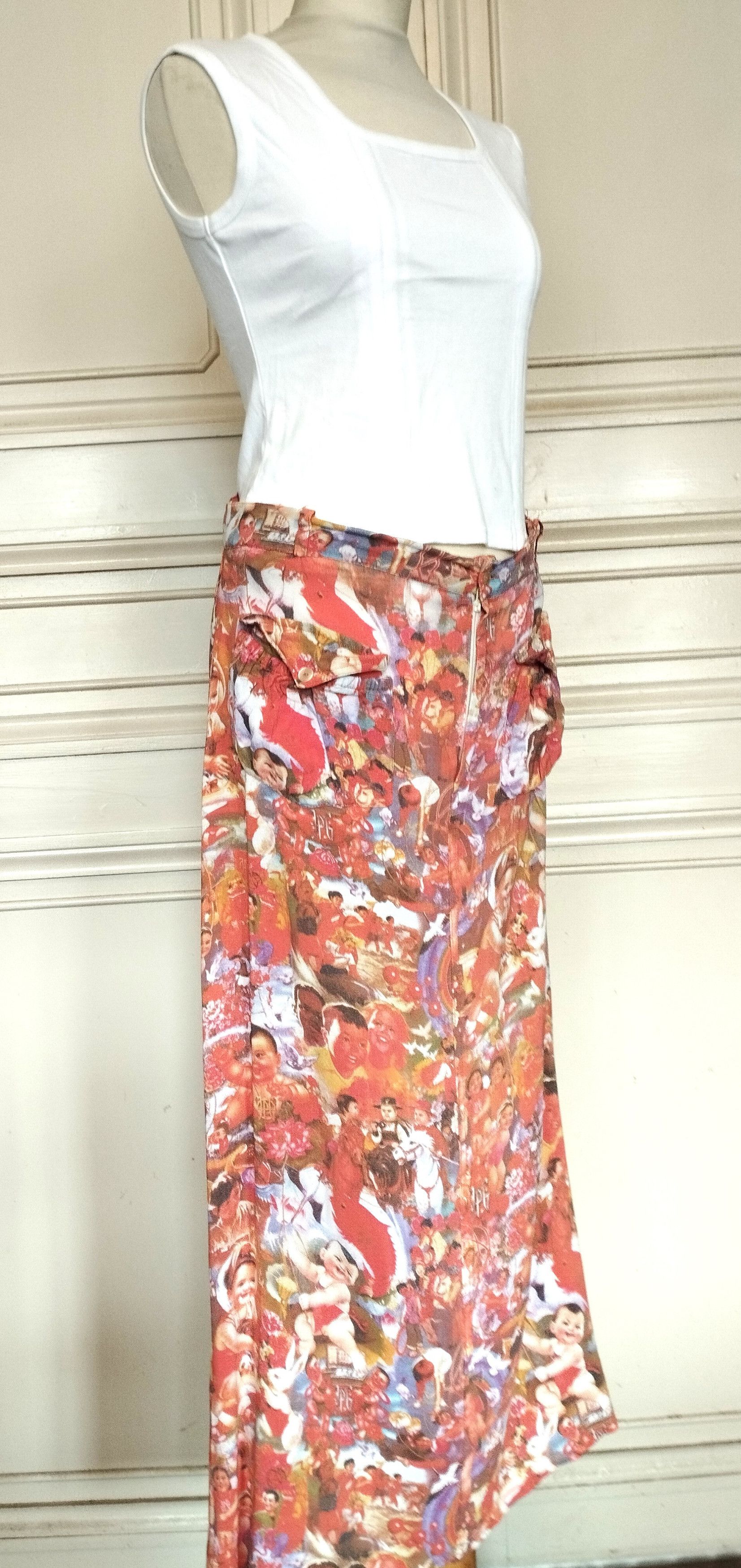 Jean Paul Gaultier Jean Paul Gaultier Jupe Vintage Collector Cherubins T M/L Size 28" / US 6 / IT 42 - 8 Thumbnail