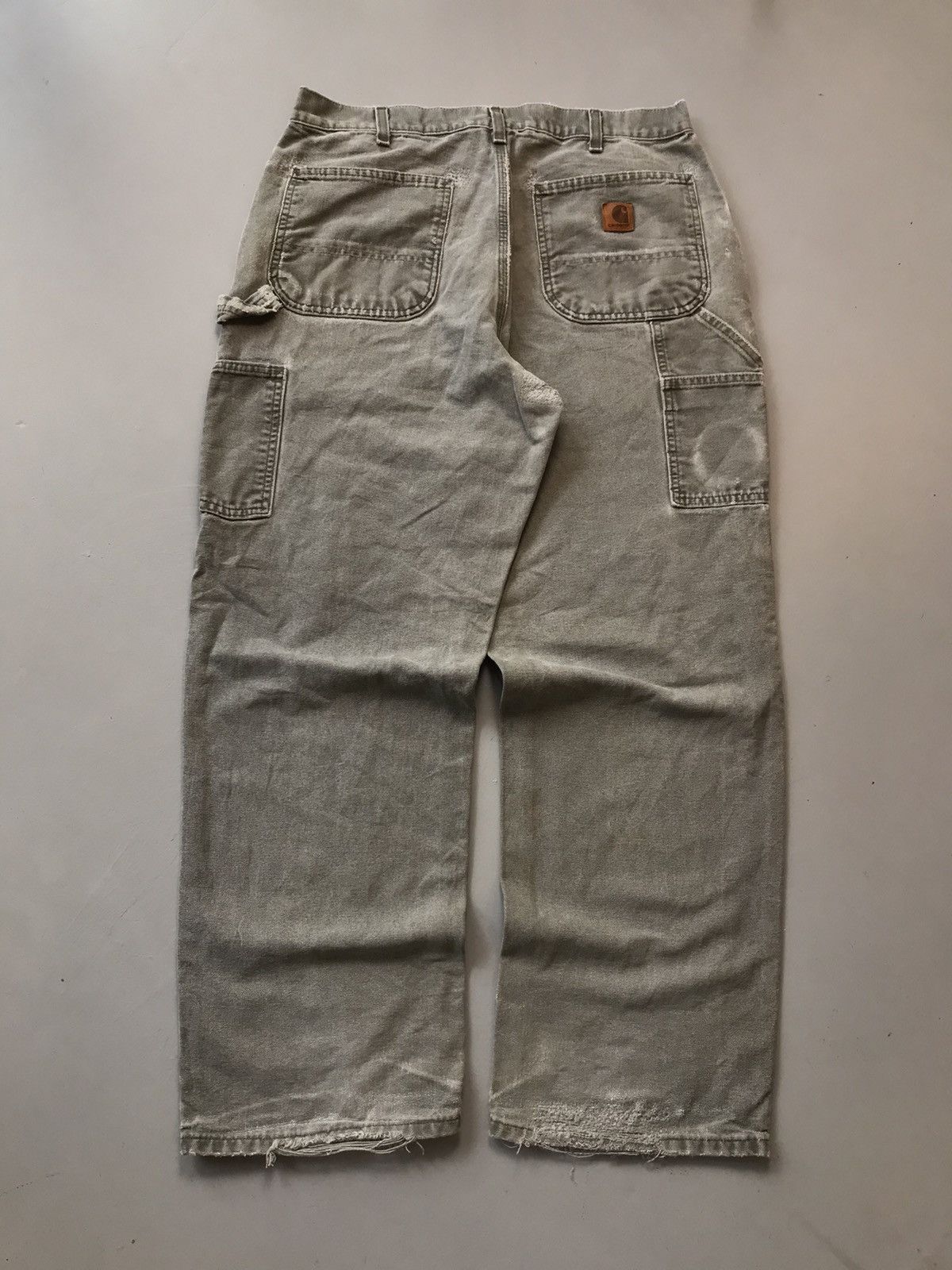 Carhartt Vintage carhartt b11 moss carpenter denim Size US 34 / EU 50 - 2 Thumbnail