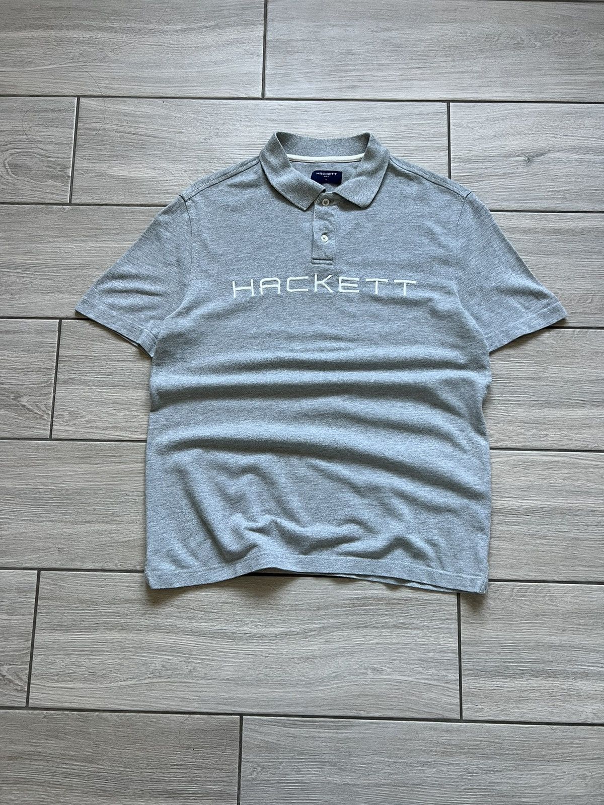 Hackett Vintage Hackett Polo T-shirt Grey Old Money Size US M / EU 48-50 / 2 - 3 Thumbnail