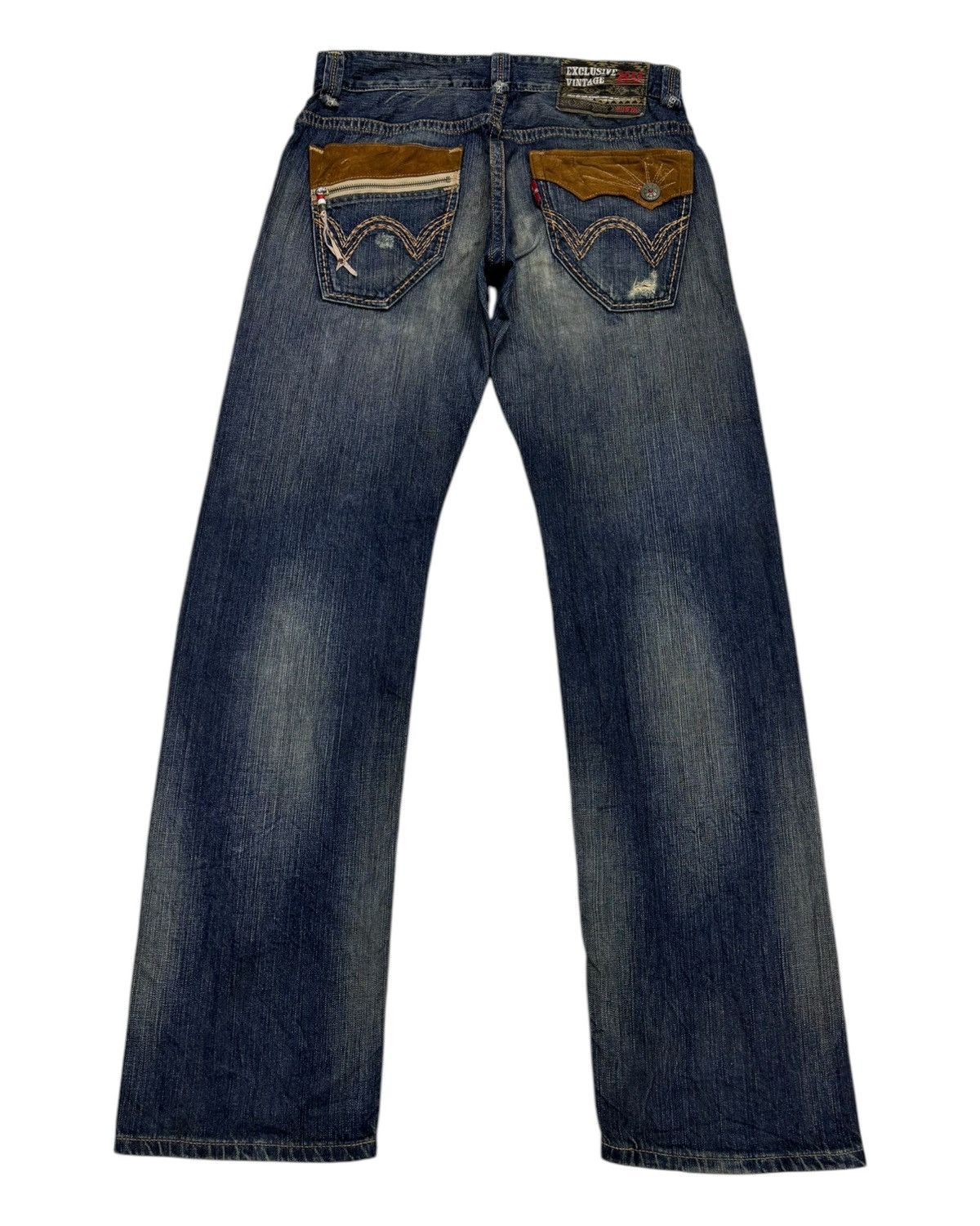 Edwin × If Six Was Nine × Le Grande Bleu (L.G.B.) 🔥EDWIN EXCLUSIVE VINTAGE RUSTY MUD WASH BAGGY JEANS DISTRESS Size US 33 - 2 Thumbnail