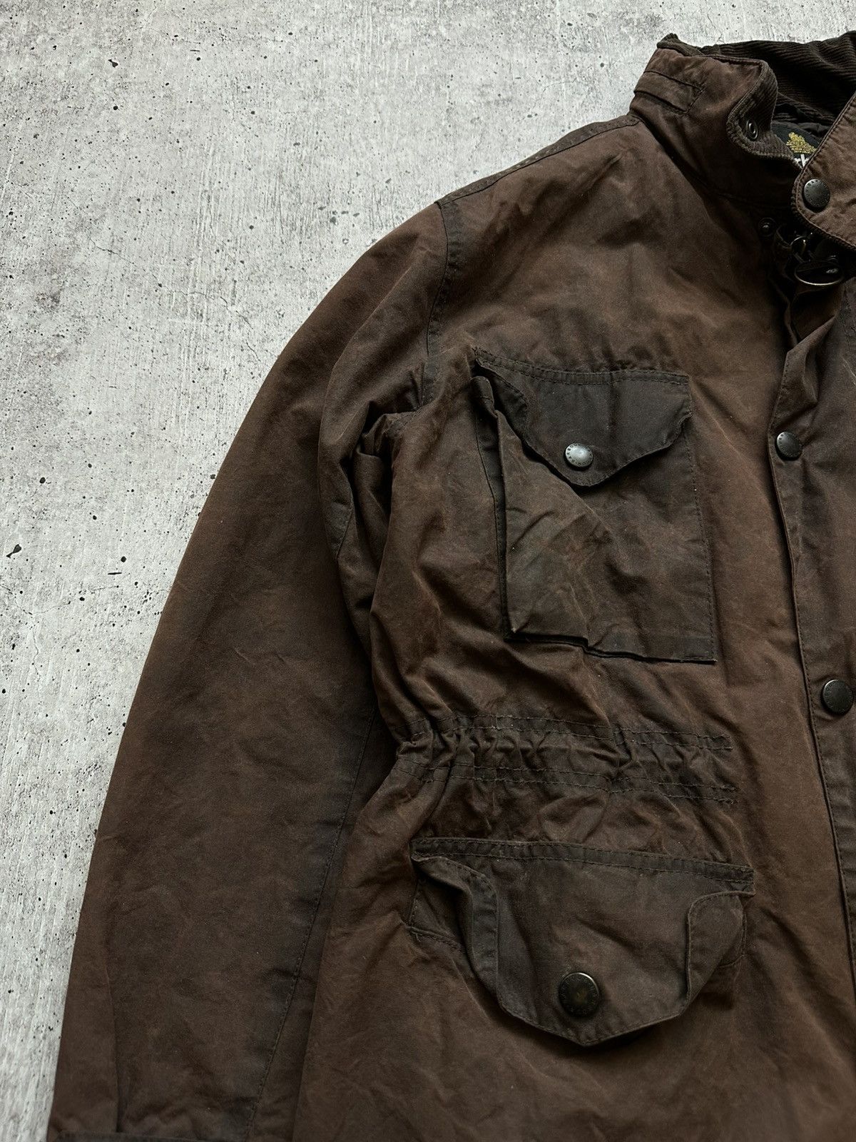 Barbour Vintage Barbour A357 Sapper Waxed Cotton Jacket Size US XL / EU 56 / 4 - 3 Thumbnail