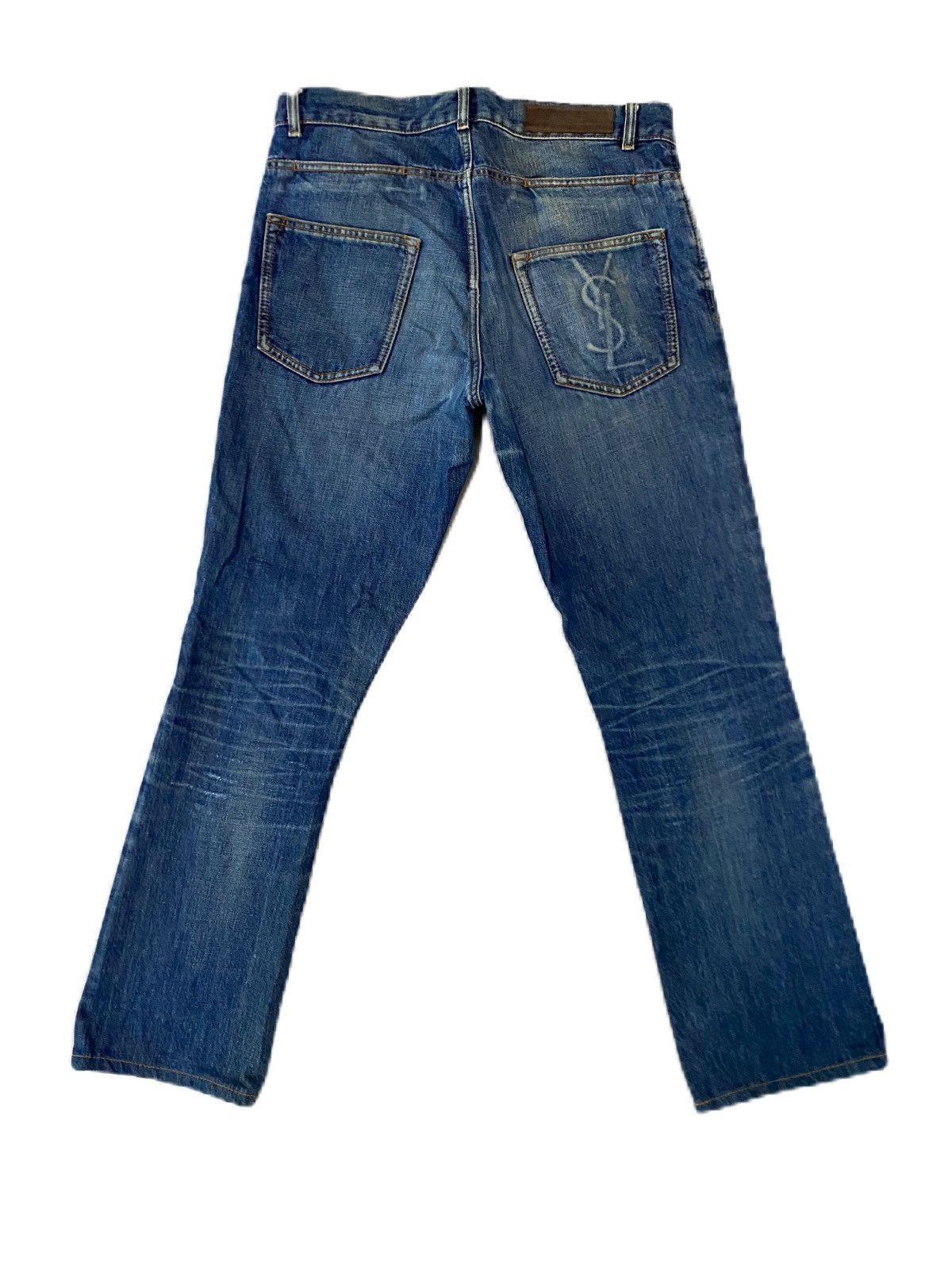 Yves Saint Laurent YVES SAINT LAURENT DISTRESS DENIM STRAIGHT TYPE Size US 32 / EU 48 - 5 Thumbnail