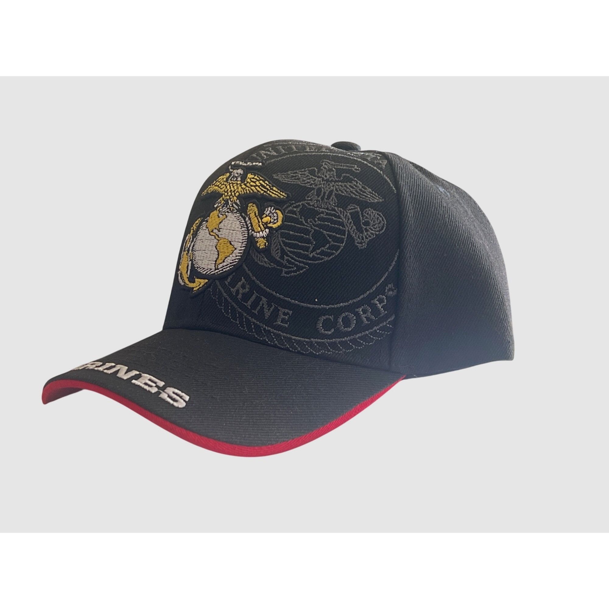 Other U.S. Marine Corps Black & Red Embroidered Hat Size ONE SIZE - 3 Thumbnail