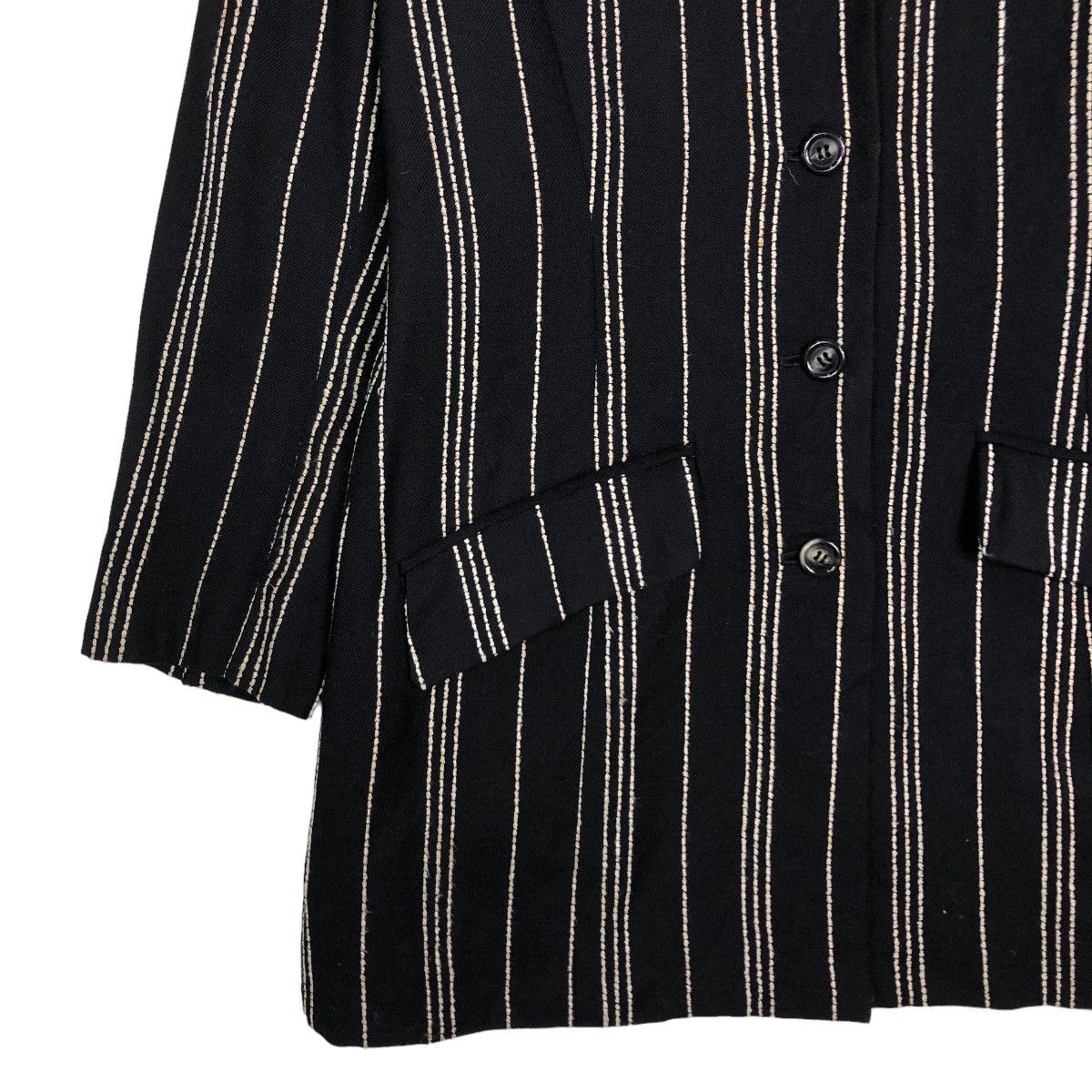 Issey Miyake 🔥Vintage Striped Coats Jacket Zome Issey Miyake Japan Size US M / EU 48-50 / 2 - 4 Thumbnail