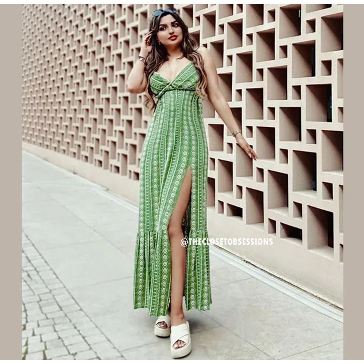 Zara ZARA V-Neck Midi Dress NWT Size L / US 10 / IT 46 - 15 Thumbnail