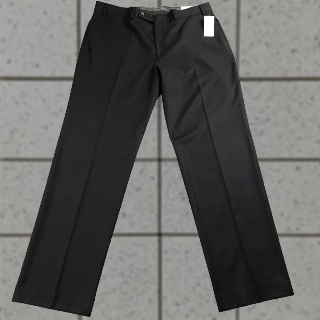 Ralph Lauren Ralph Lauren Pants Mens 38X32 Black Chino Trouser Dress Slacks Flat Front Vintage No Size US 38 / EU 54 - 1 Thumbnail