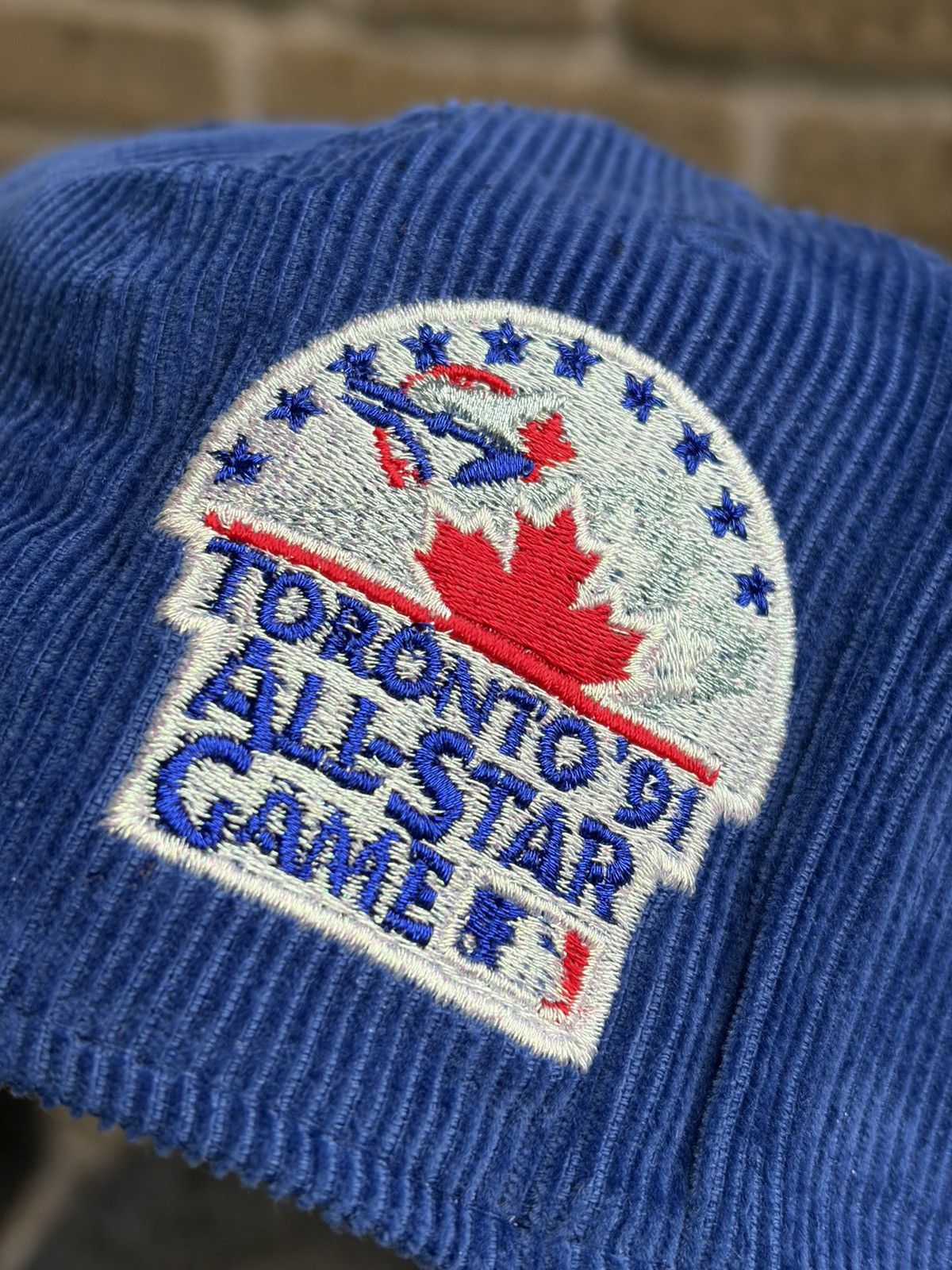 Topperz Blue Corduroy Toronto Blue Jays size 7 1/4 Size ONE SIZE - 6 Thumbnail