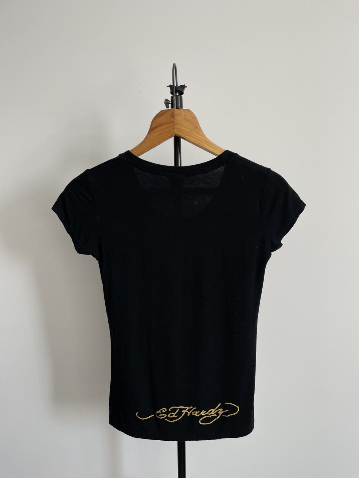 Ed Hardy Vintage 00’s Ed Hardy Gun Roses Y2K Japanese T-Shirt RARE Size M / US 6-8 / IT 42-44 - 3 Thumbnail