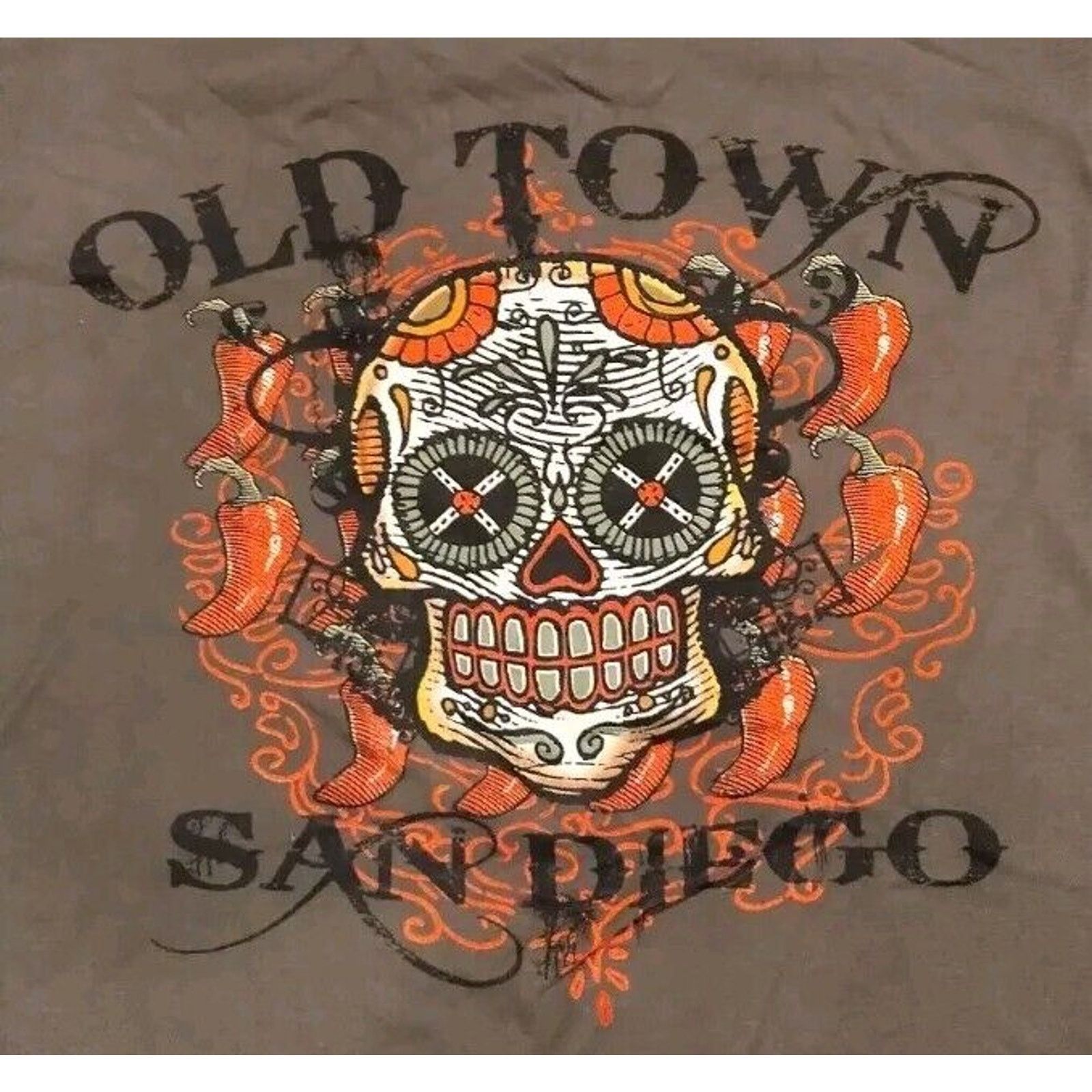 Other NWOT !! Duck Co "Old Town, San Diego" Day of the Dead Large Size US L / EU 52-54 / 3 - 1 Thumbnail
