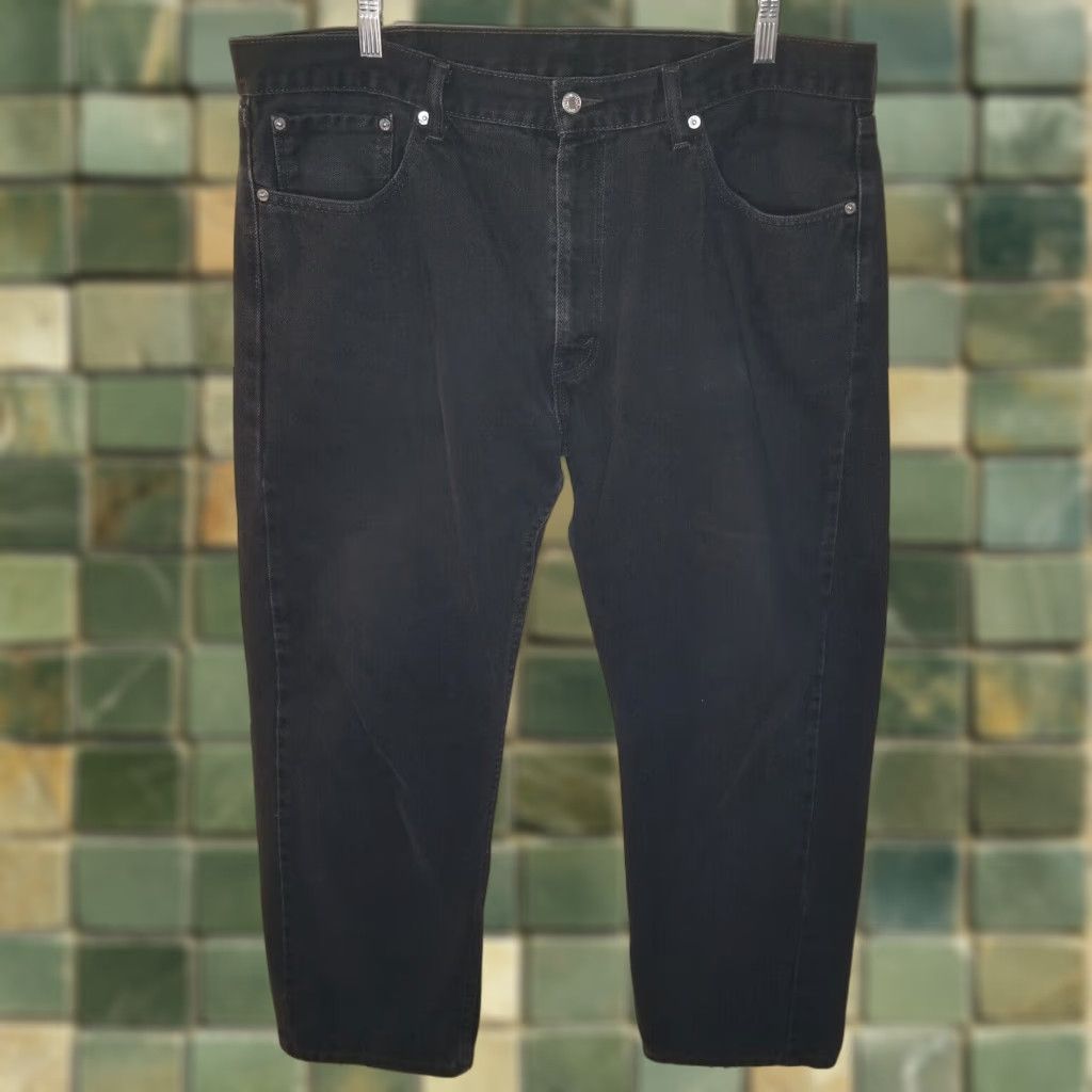 Levi's Levi's 505 Jeans Men 40x30 Black Straight Size US 40 / EU 56 - 1 Thumbnail