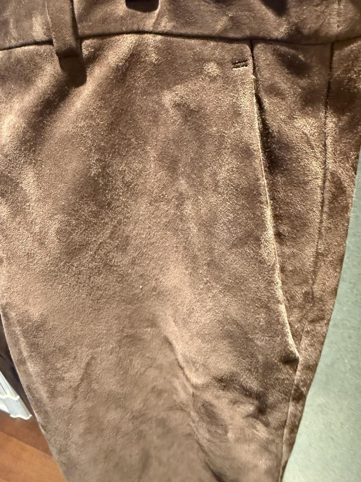 Gucci tailored suede pants with shearling trim size48 Size US 32 / EU 48 - 8 Thumbnail