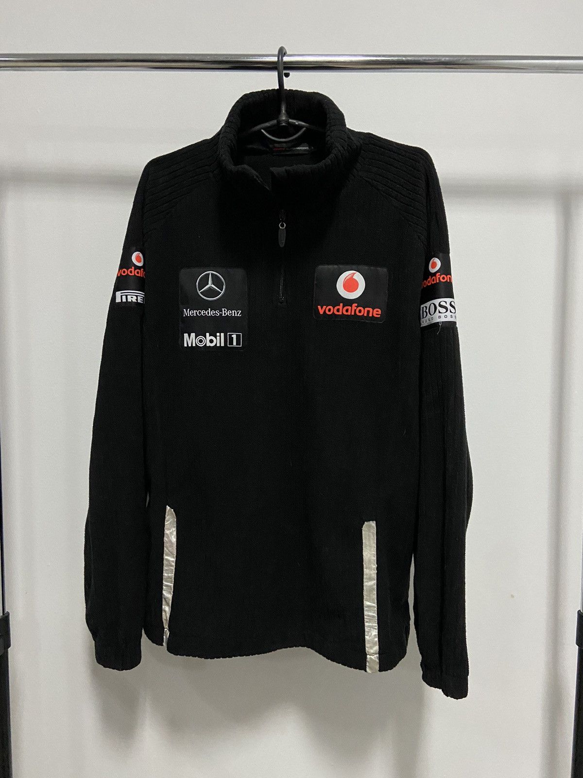 Mercedes-Benz × Vintage Vodafone Mercedes Benz Sweatshirt Jacket zip Vintage Racing Size US L / EU 52-54 / 3 - 2 Thumbnail