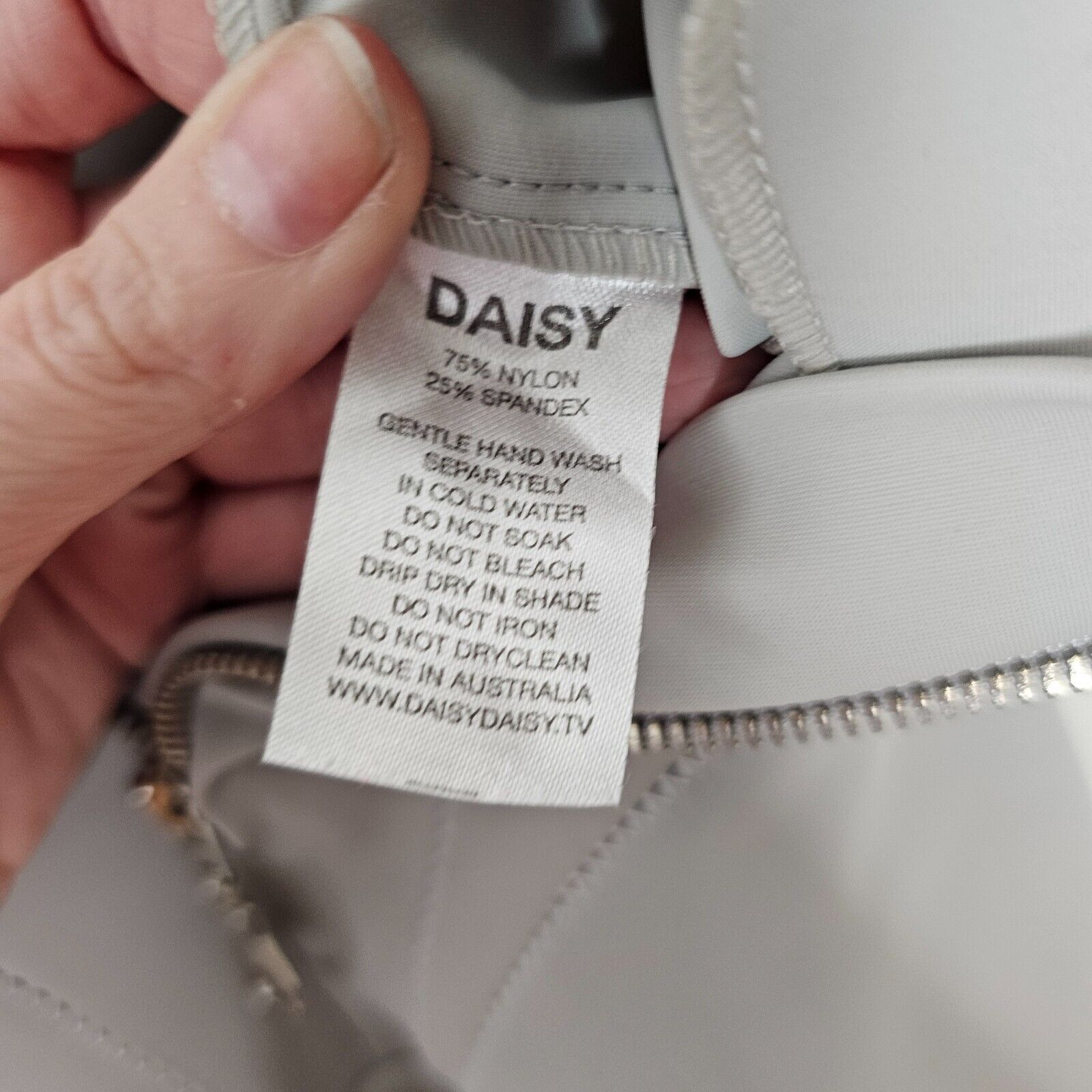 Other NWOT RARE Daisy Gray Taupe Zip-Up Front Stitch Leggings S Size 27" / US 4 / IT 40 - 6 Thumbnail