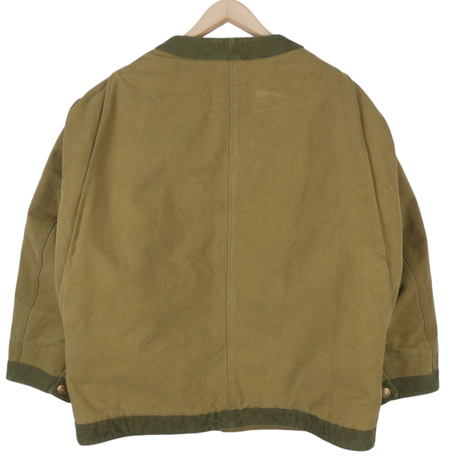 R13 CORD TRIMMED CHORE S Dusky Tan Canvas Oversized 86708 Size S / US 4 / IT 40 - 5 Thumbnail