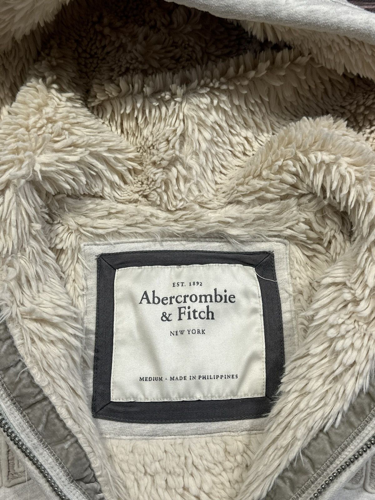 Abercrombie & Fitch × Japanese Brand Crazy Y2K Abercrombie Fitch Fur Hoodie Ifsixwasnine Style Size S / US 4 / IT 40 - 3 Thumbnail