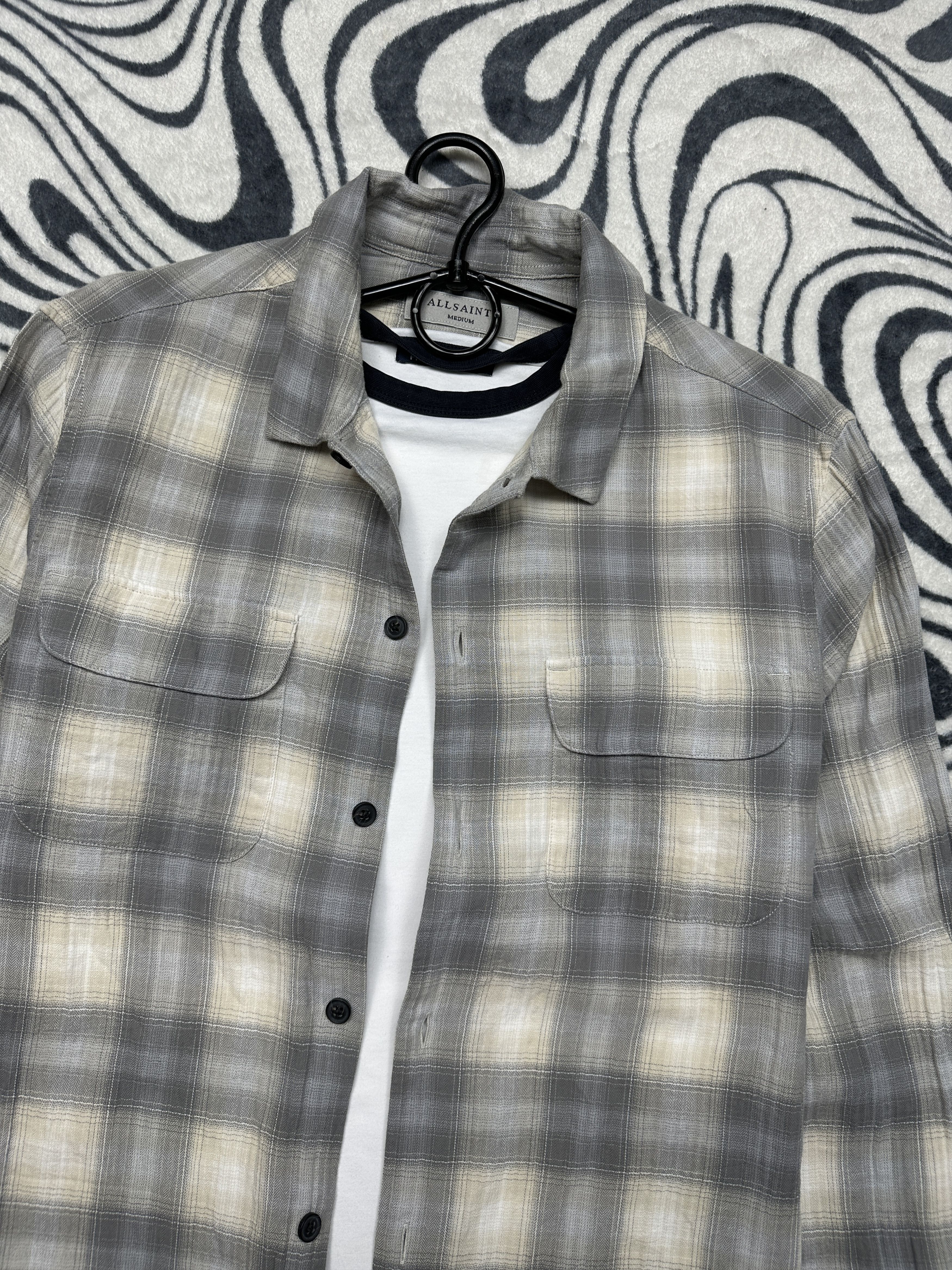 Allsaints Allsaints Halleck Mens Flannel Plaid Shirt Travis style Size US M / EU 48-50 / 2 - 2 Thumbnail