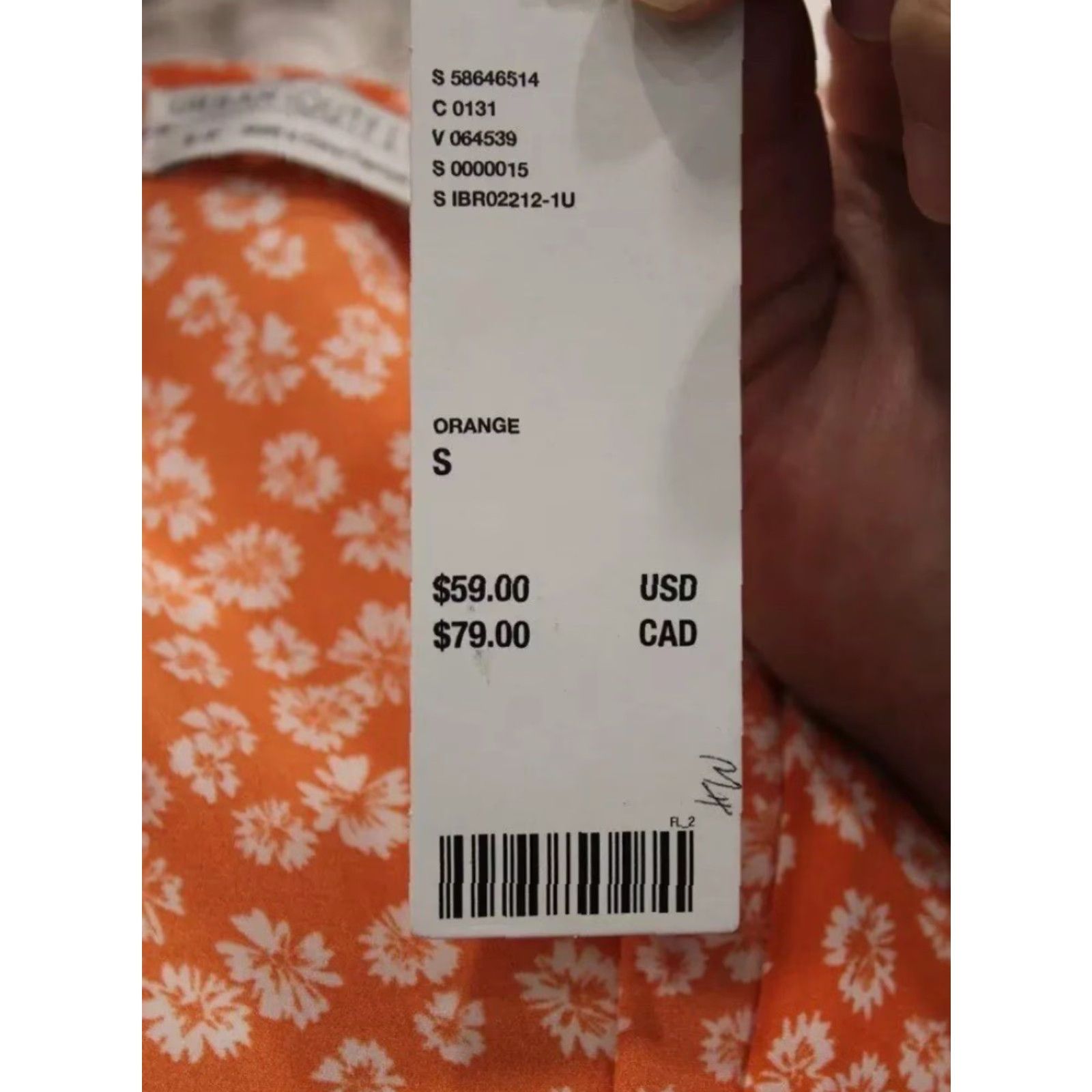 Urban Outfitters Urban Outfitters Women's Orange & White Floral Romper Size S User: Urban Outfitters Women's Orange & White Floral Front Tie Romper Size S Size 28" / US 6 / IT 42 - 3 Thumbnail