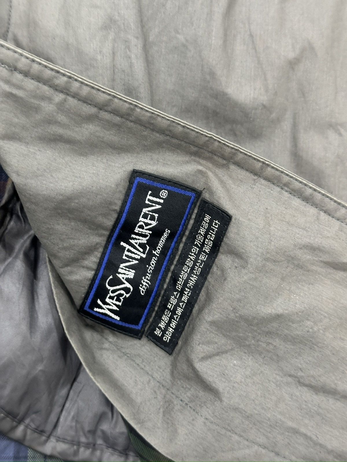 Yves Saint Laurent Yves Saint Laurent Pour Homme Olive Light Trench Coat Size US L / EU 52-54 / 3 - 13 Thumbnail