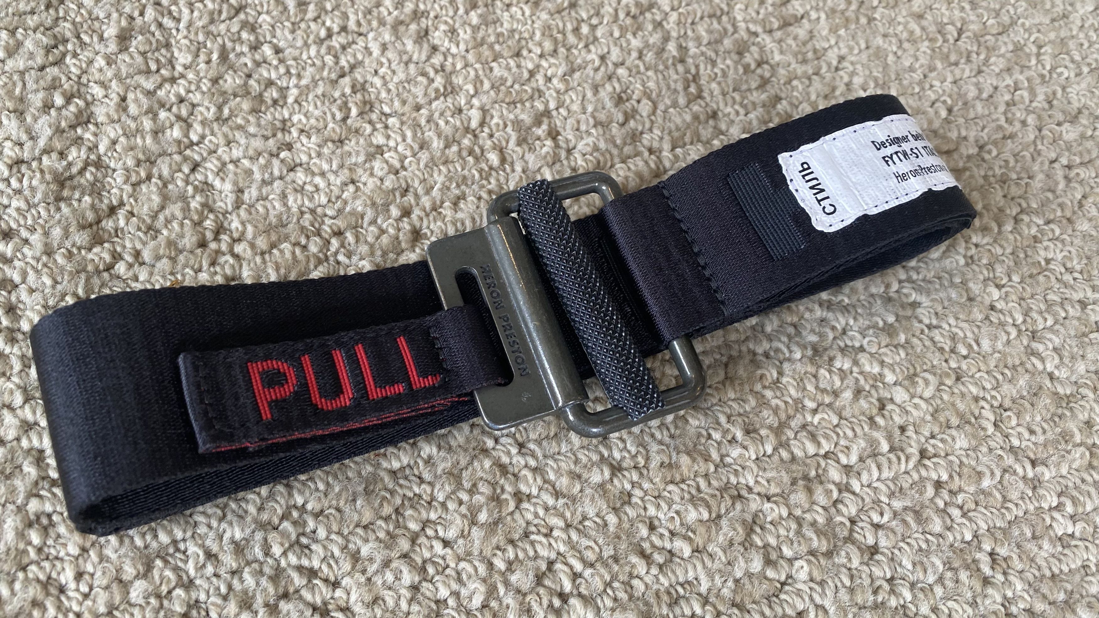 Heron Preston Relfective Tape Belt 'Black' - NEW Size ONE SIZE - 4 Thumbnail