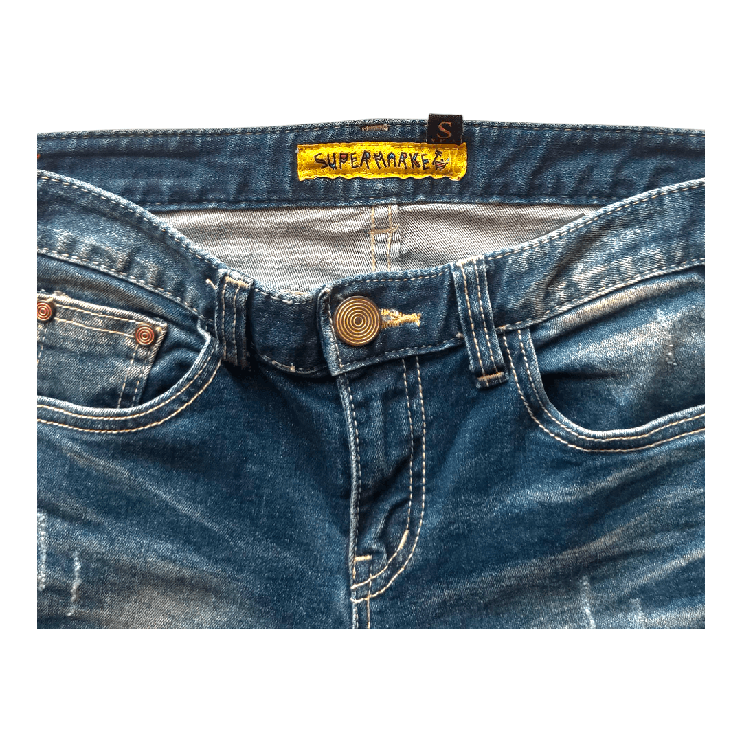 Other Vintage Ripped Jeans Supermarket The Simpsons Size 25" / US 0 / IT 36 - 6 Thumbnail