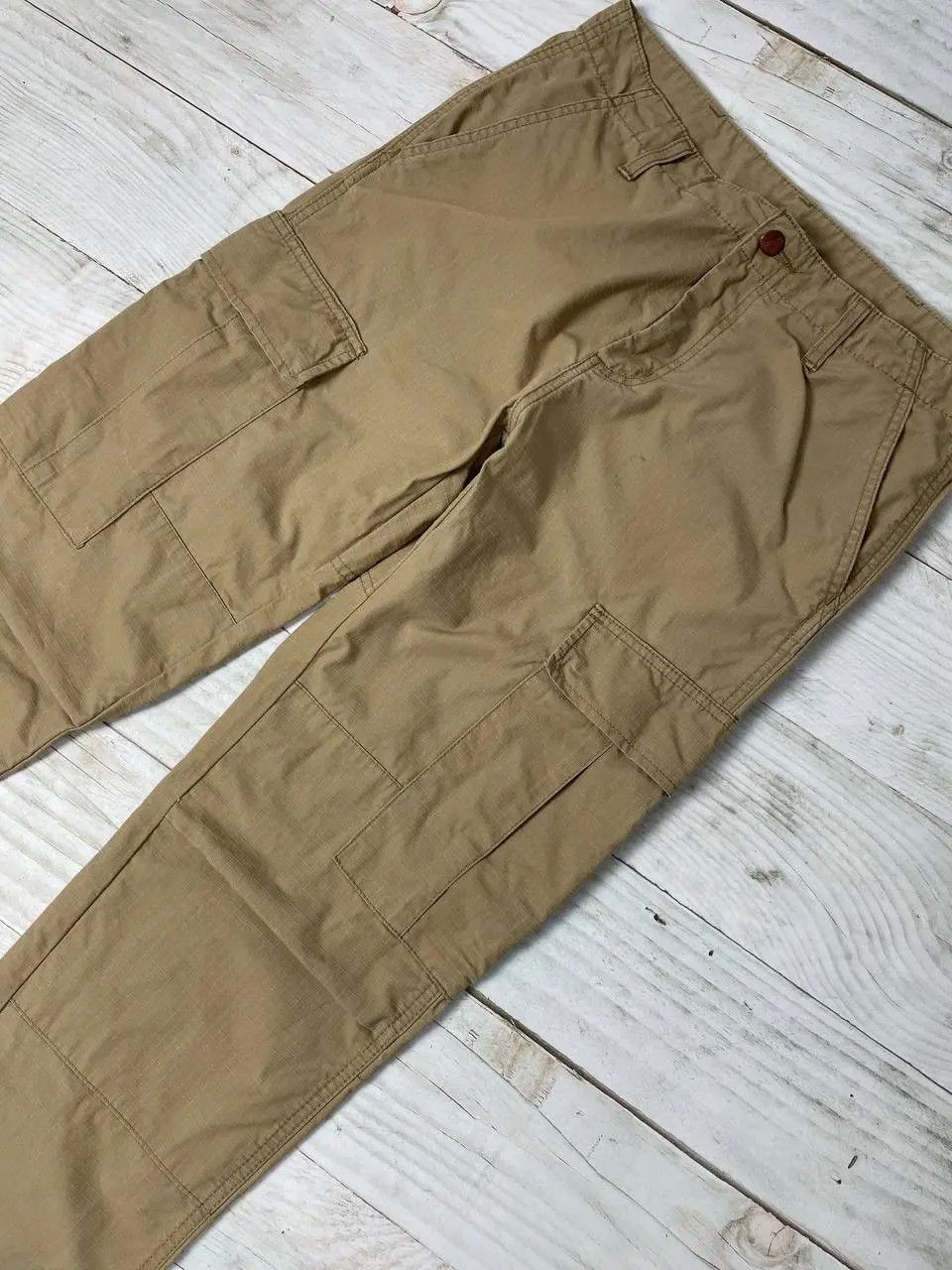 Carhartt Vintage Carhartt WIP Cargo Pants Distissed Work 90s Size US 31 - 3 Thumbnail