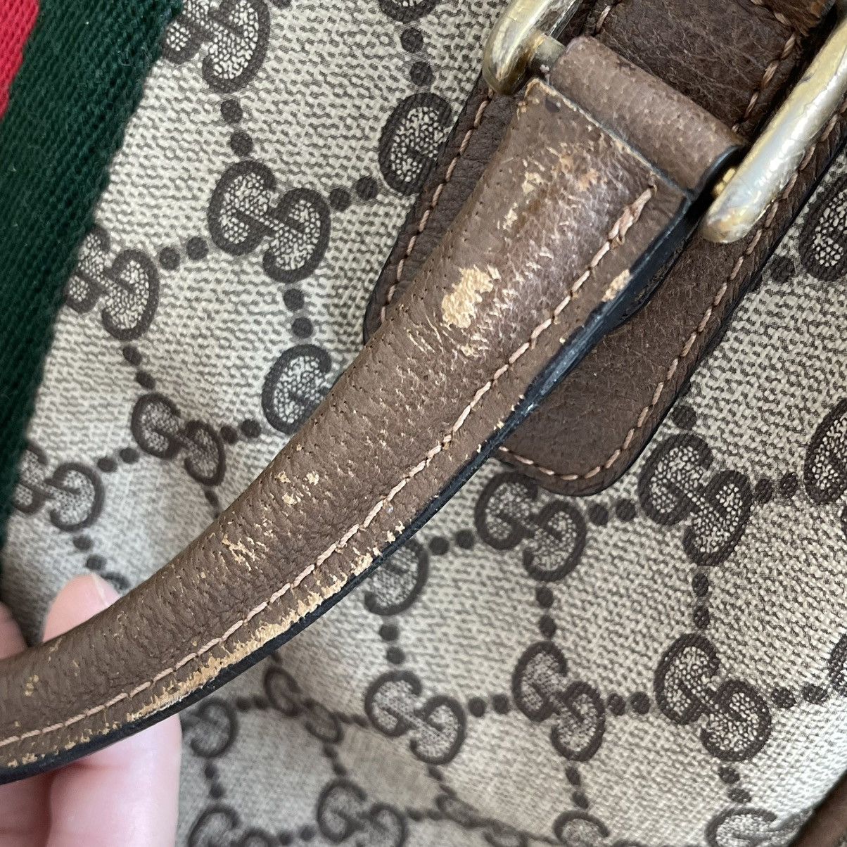 Gucci Vintage GUCCI Web Boston Doctor Top Handle Bag Handbag Size ONE SIZE - 6 Thumbnail