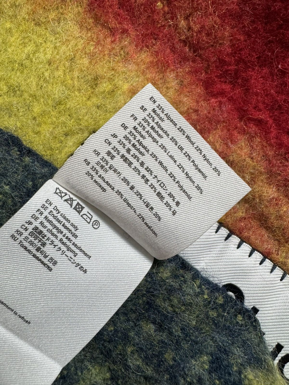 Acne Studios Acne Studios Checked Luxury Wool Scarf Size ONE SIZE - 4 Thumbnail