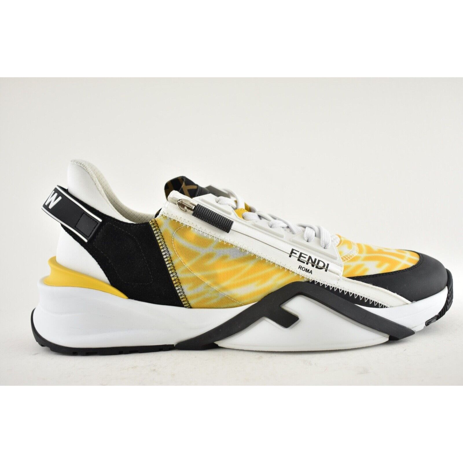 Fendi Fendi Mens Vertigo Flow Yellow Monogram White Size US 13 / EU 46 - 3 Thumbnail