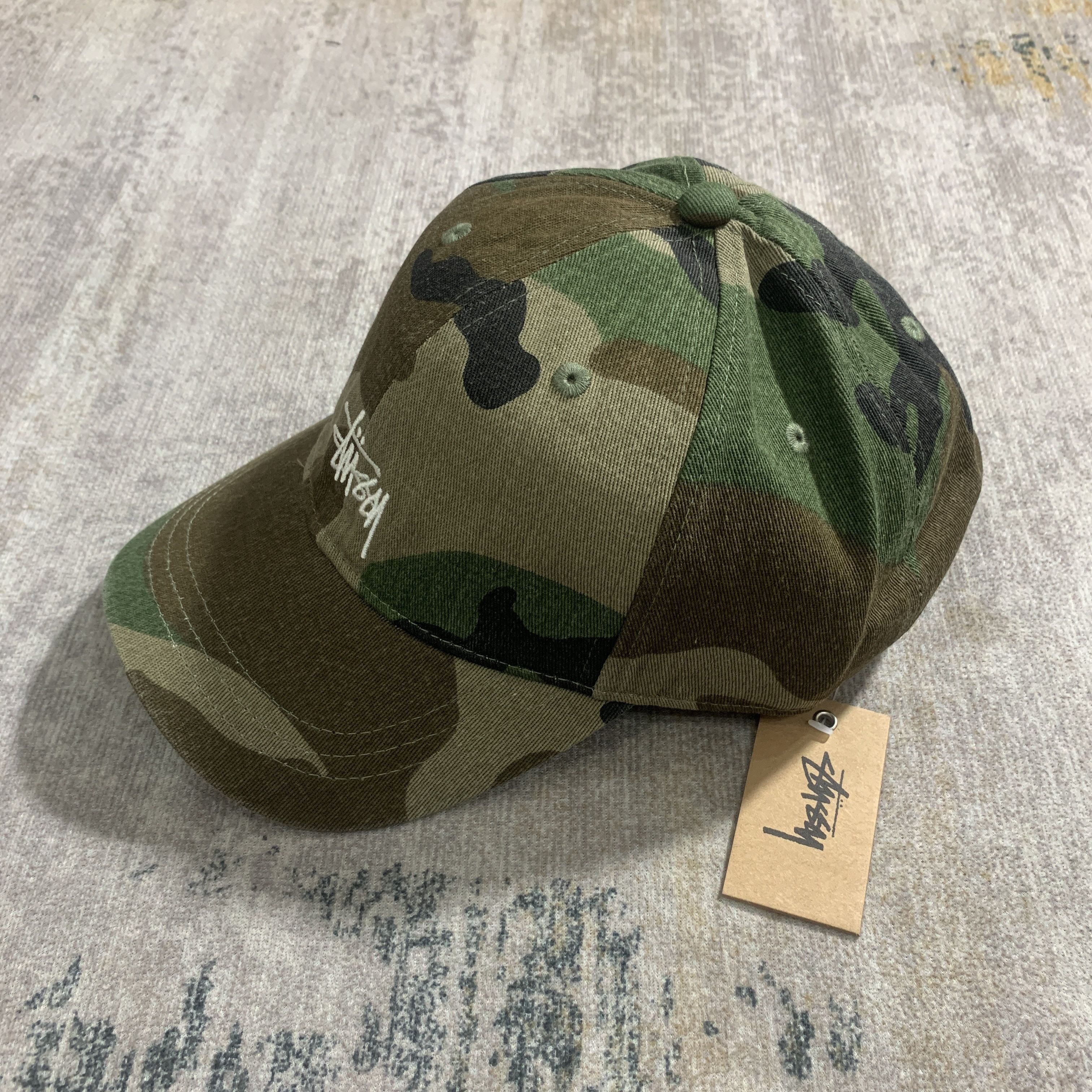 Stussy STUSSY BASIC WASHED LOW PRO CAP WOODLAND CAMO Size ONE SIZE - 2 Thumbnail