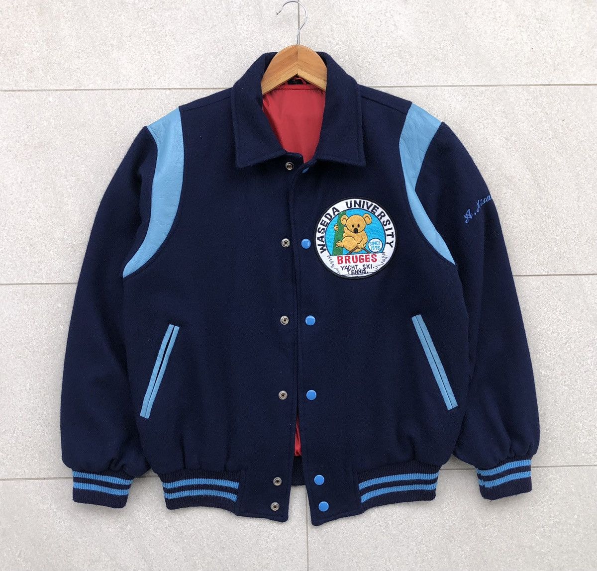 Vintage Vintage Baseball Varsity Jacket By Village Stone Size US M / EU 48-50 / 2 - 3 Thumbnail