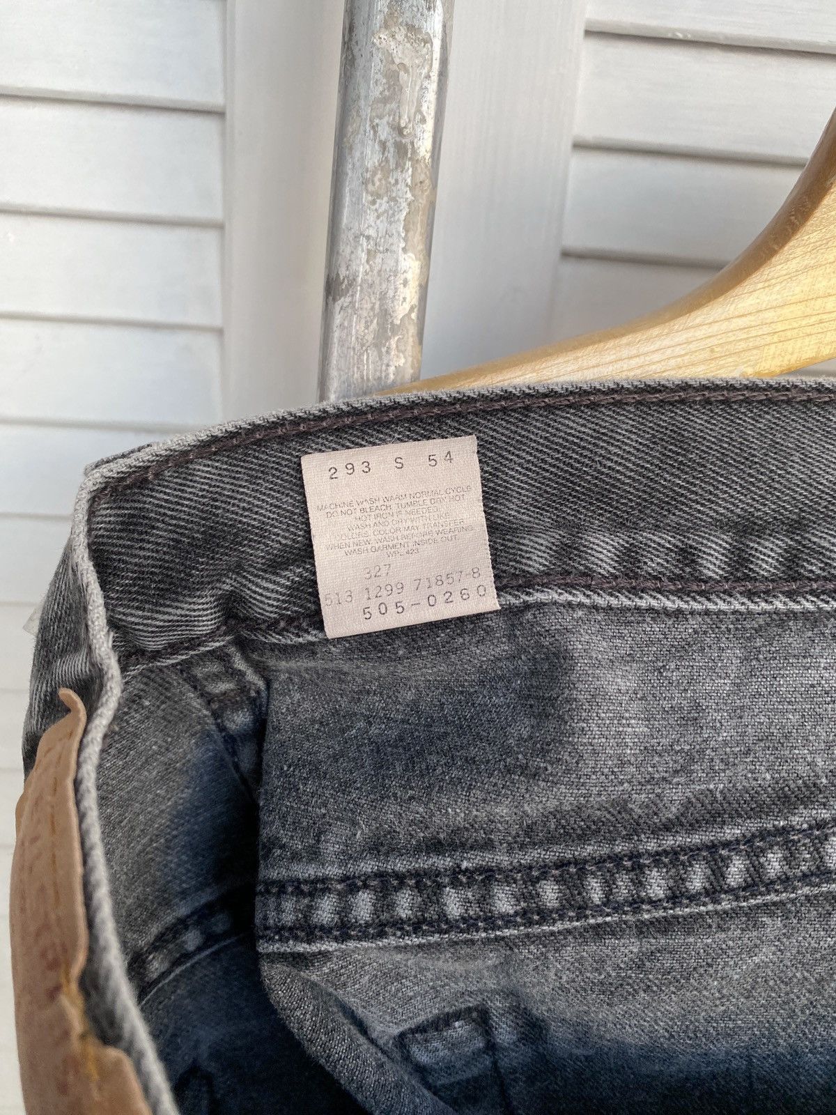Levi's × Vintage Vintage Levi’s 504 Grey Graphite Wash Denim Jeans Pants USA Size US 30 / EU 46 - 10 Thumbnail