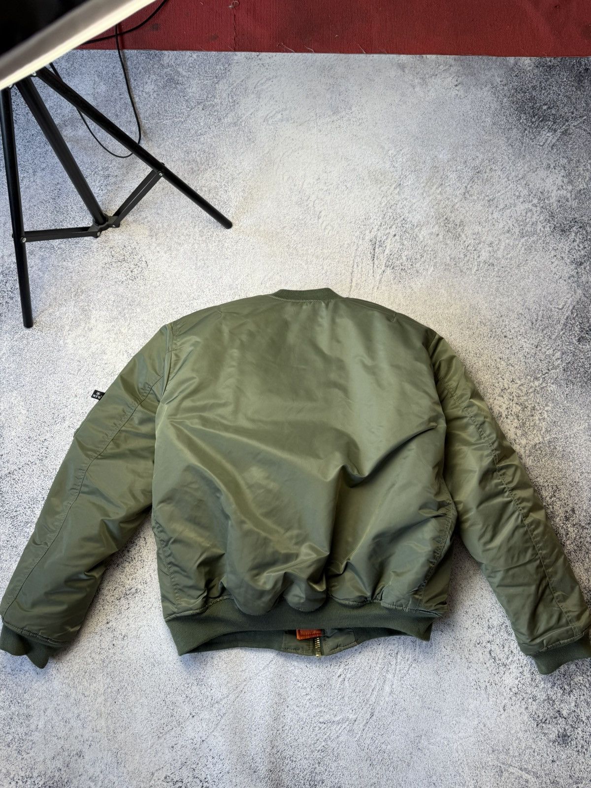 Alpha Industries Vintage Green Reversible Bomber Jacket MA1 Made in USA Size US XL / EU 56 / 4 - 24 Thumbnail