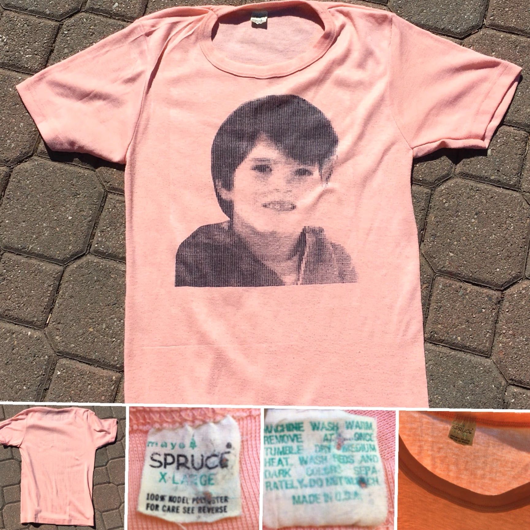 Vintage VINTAGE Mayo Spruce T-Shirt Photo Tee 70s 1970s 80s XL Pastel USA Unisex Graphic Tee Shirt Mens Womens Boys Girls Apparel Size US XL / EU 56 / 4 - 2 Thumbnail