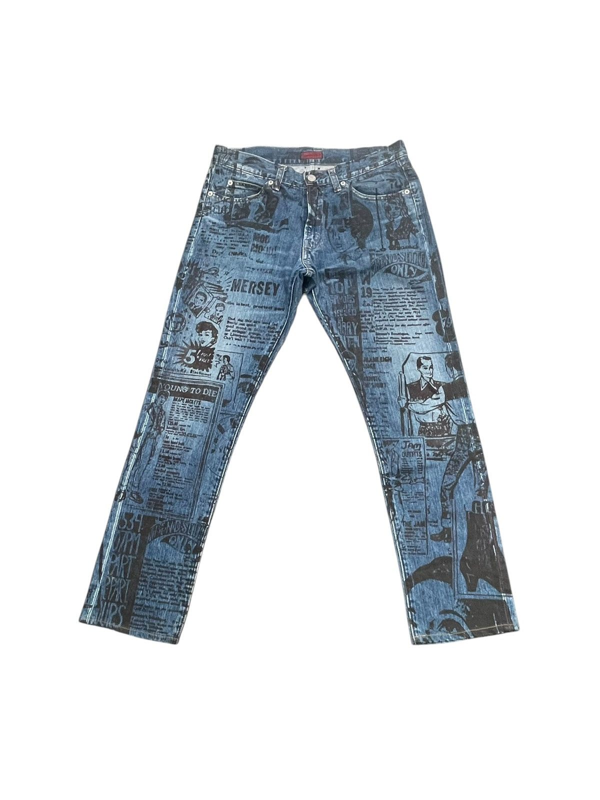 Johnbull Vintage Johnbull AOP Denim Size US 32 / EU 48 - 1 Thumbnail